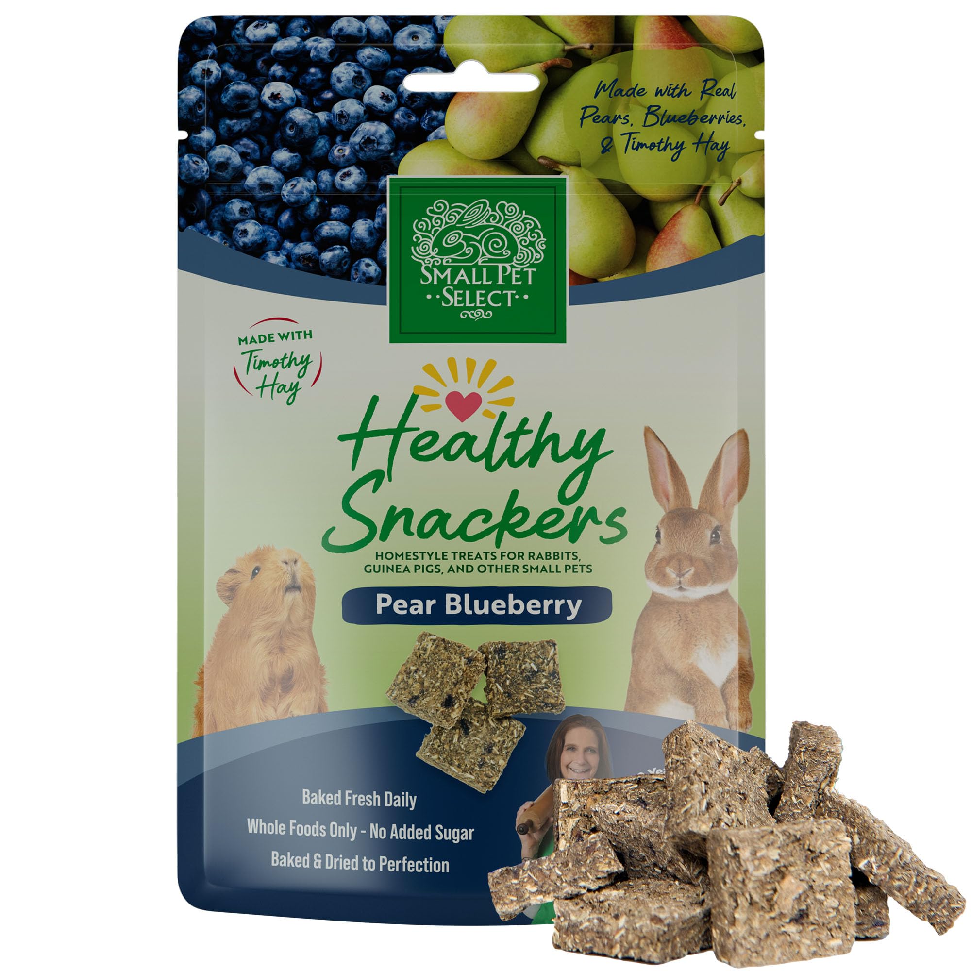Small Pet Select - Healthy Snackers - Pear/Blueberry