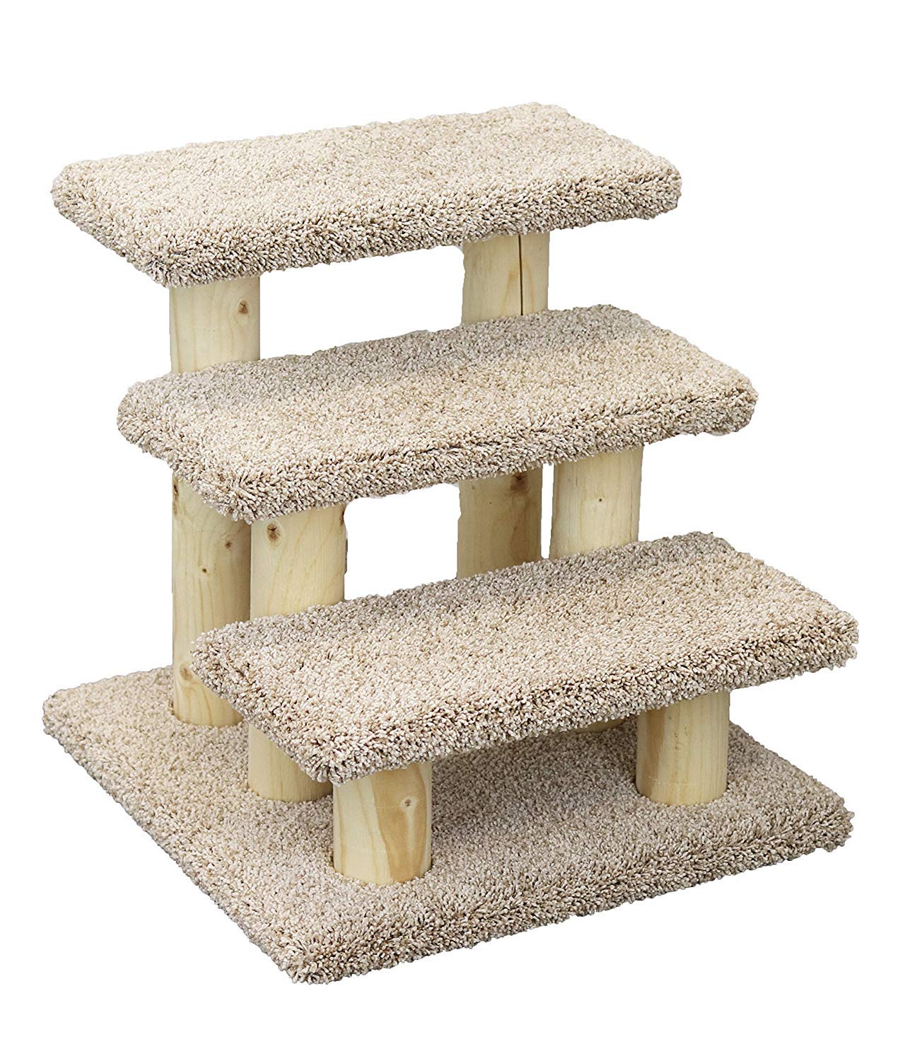 New Cat Condos 110223 Pet Stairs, Large, Beige