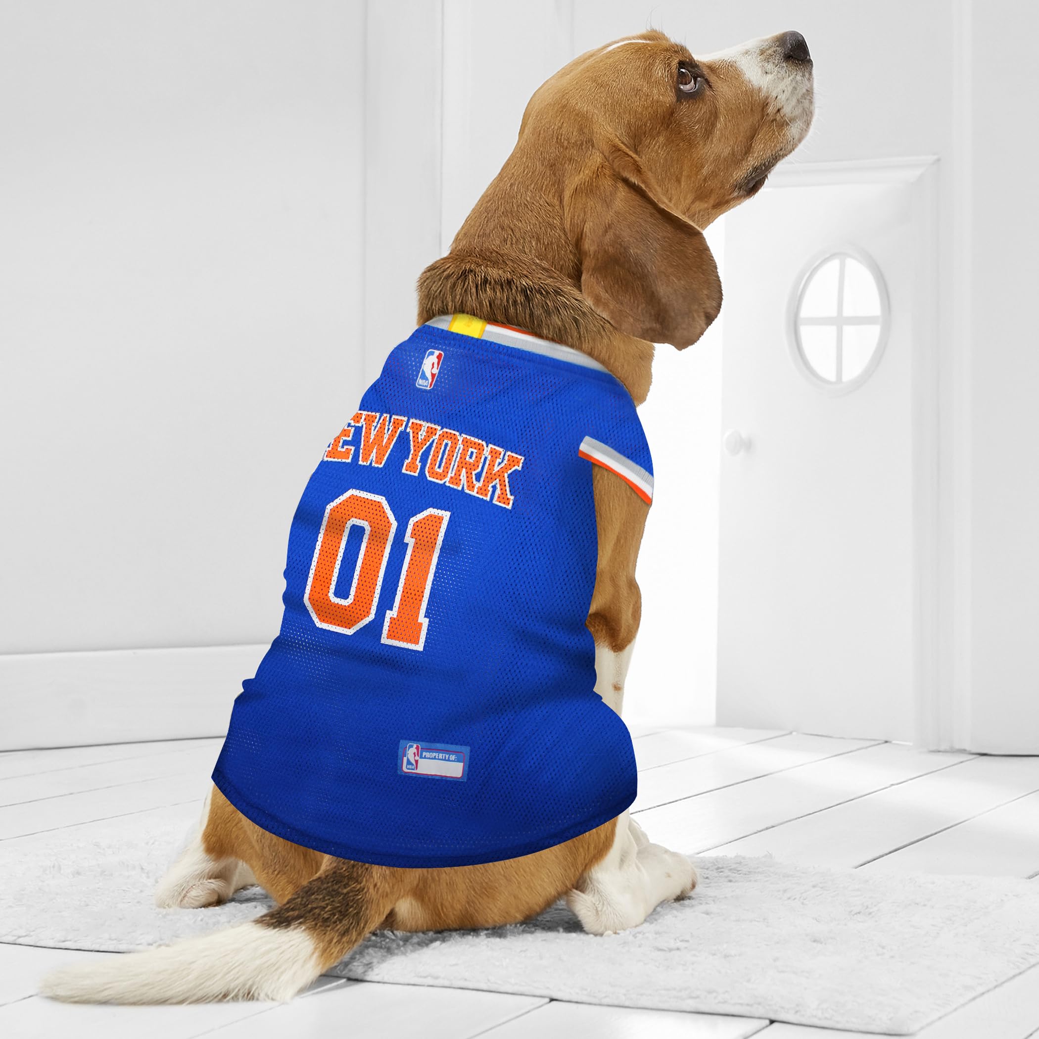 Pets First NBA NEW YORK KNICKS DOG Jersey, X-Large - Tank Top Basketball Pet Jersey