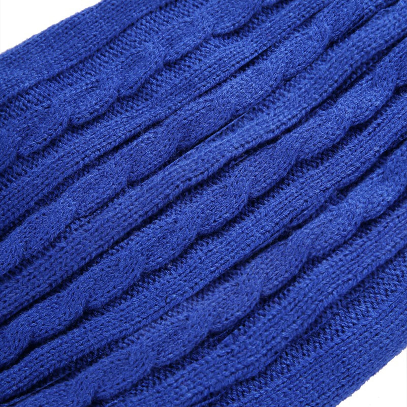 Chborchicen Small Dog Sweaters Knitted Pet Cat Sweater Warm Dog Sweatshirt Dog Winter Clothes Kitten Puppy Sweater (Large,Dark Blue)