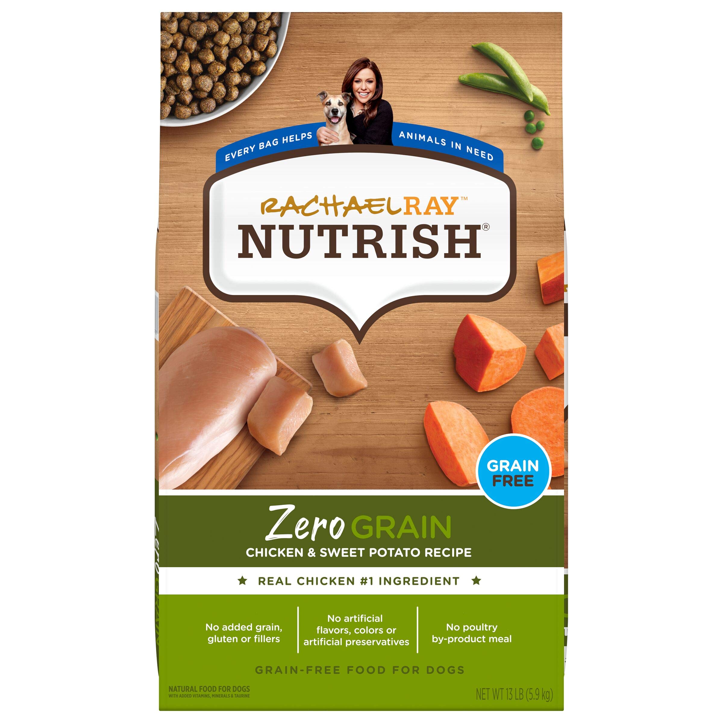 Nutrish Grain Free Chicken & Sweet Potato Recipe Dry Dog Food, 13 lb. Bag, Packaging May Vary (Rachael Ray)