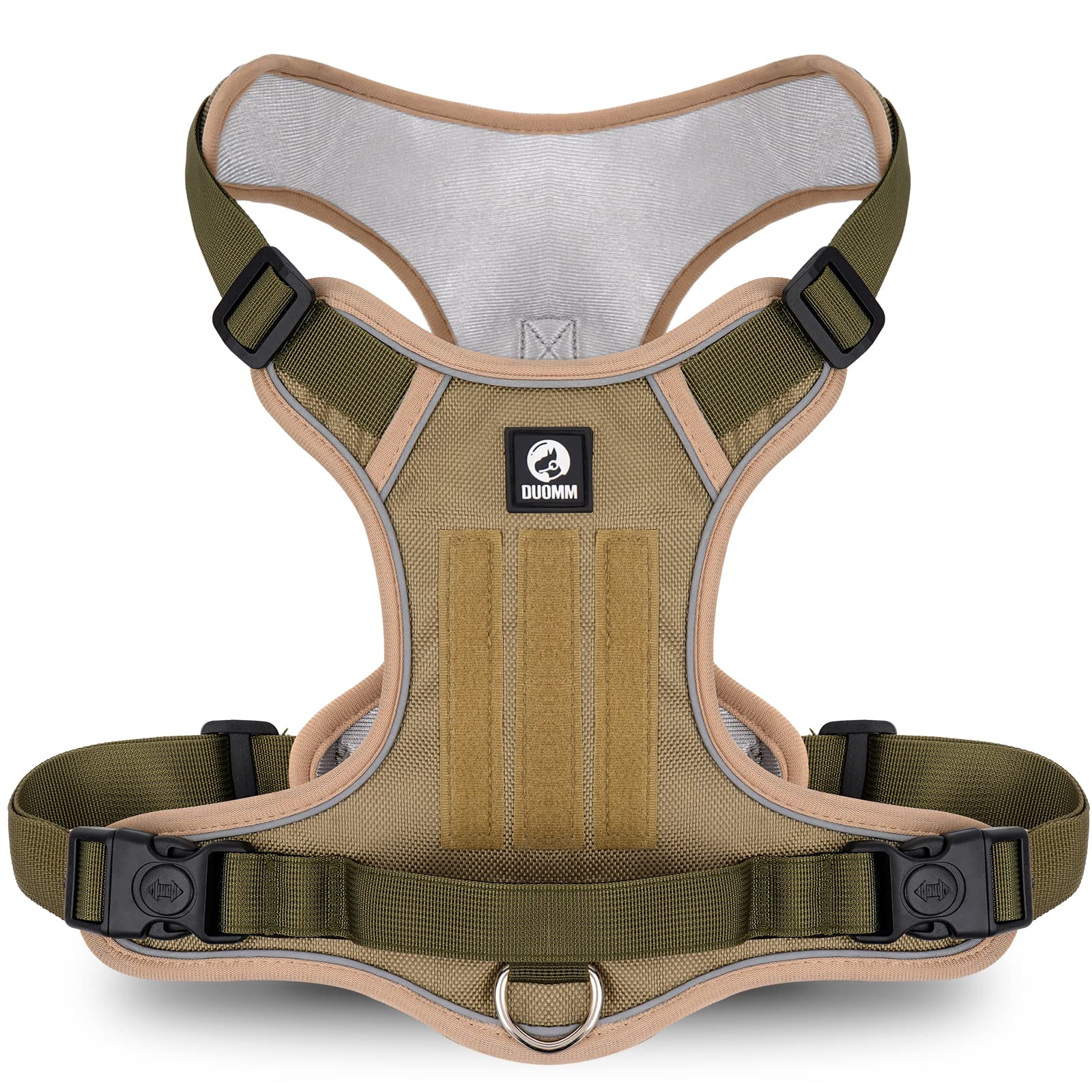 Dog Harness for Medium Dogs No Pull; Reflective Dog Vest Harness, Adjustable Pet Harness with 2 Leash Clips, No Choke Dog Vest w