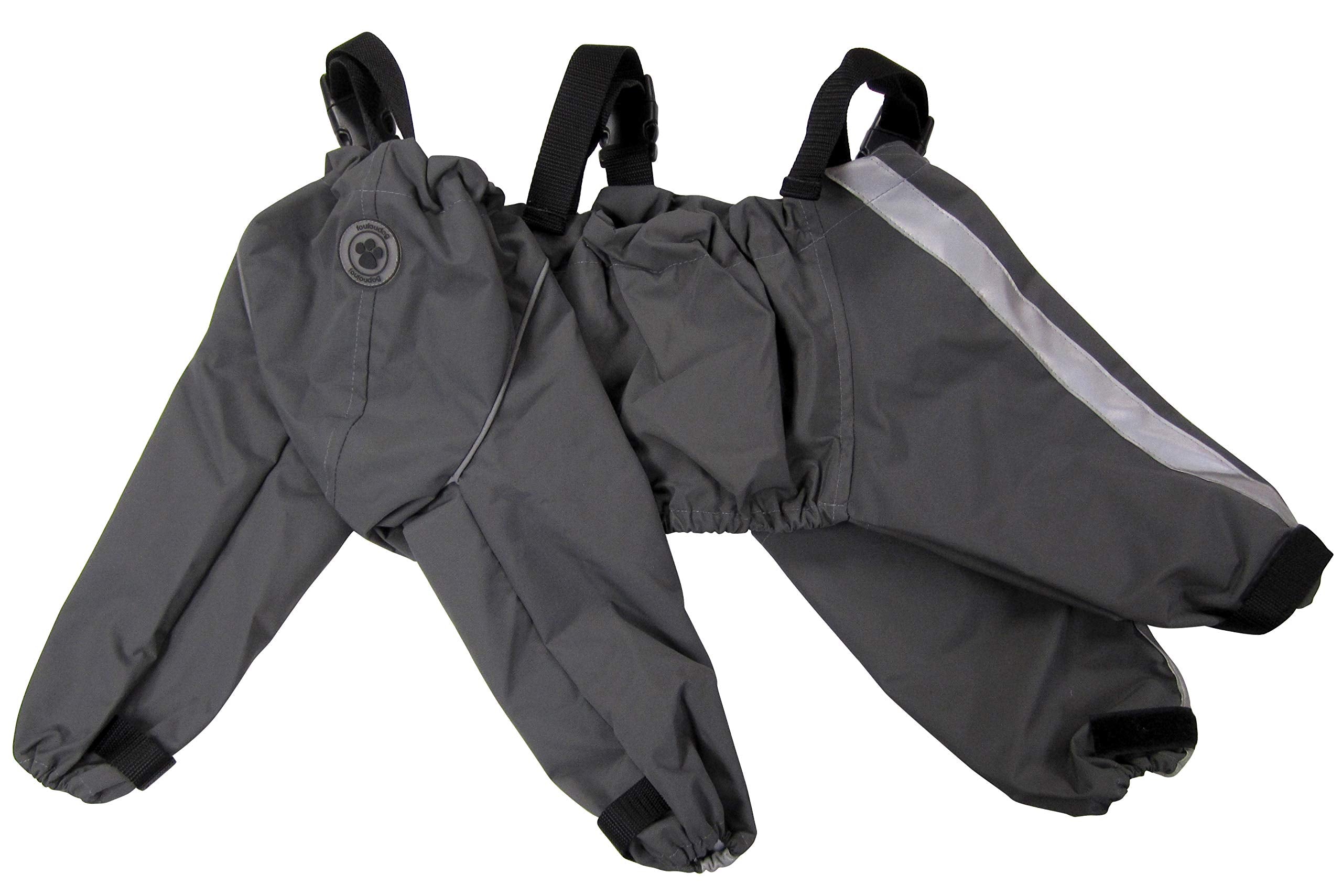 Foufou Dog 62558 Bodyguard Protective All-Weather Dog Pants, Small, Gray