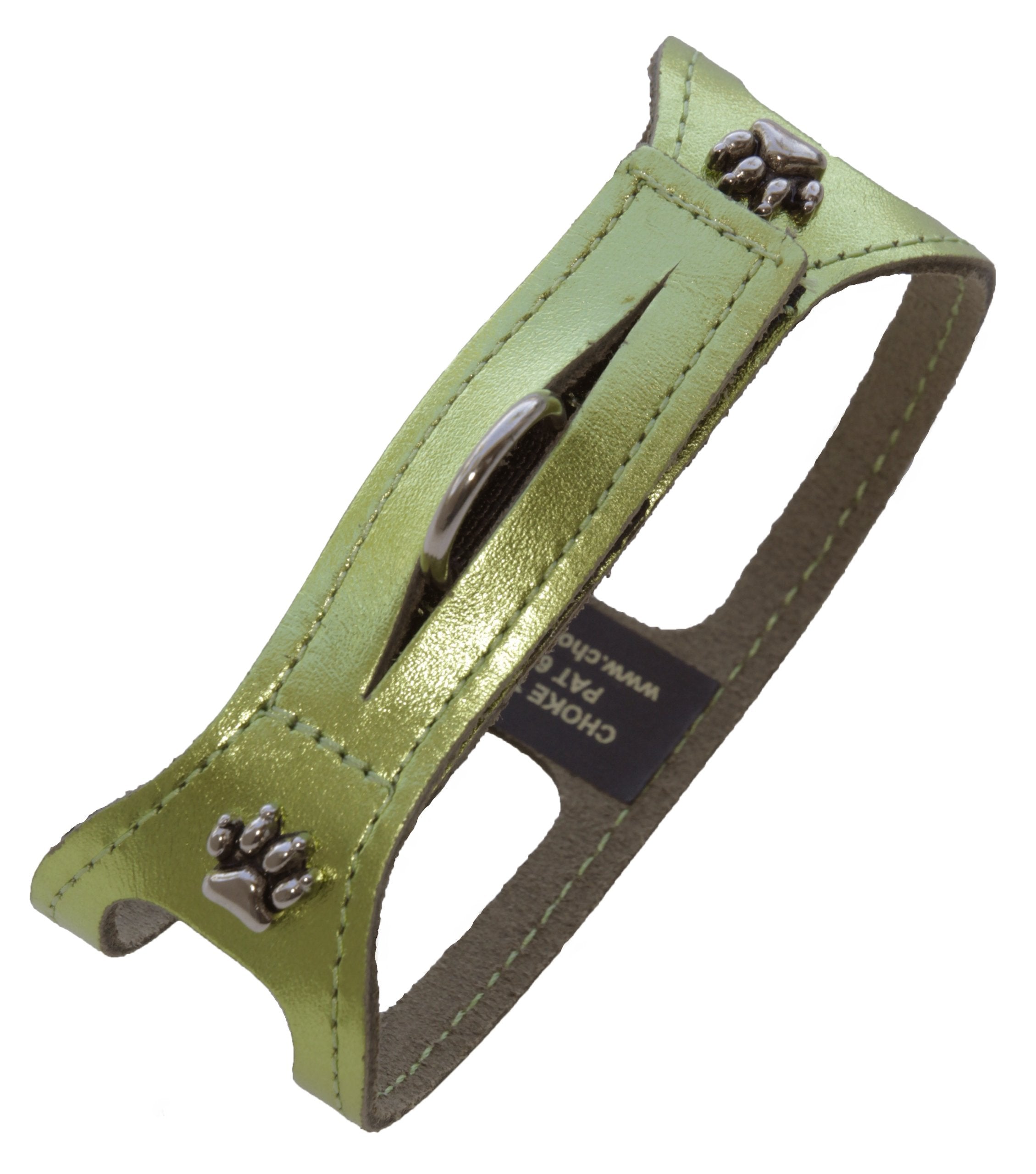 Chokefree Pet Shoulder Collar, 10', Metallic Lime Green
