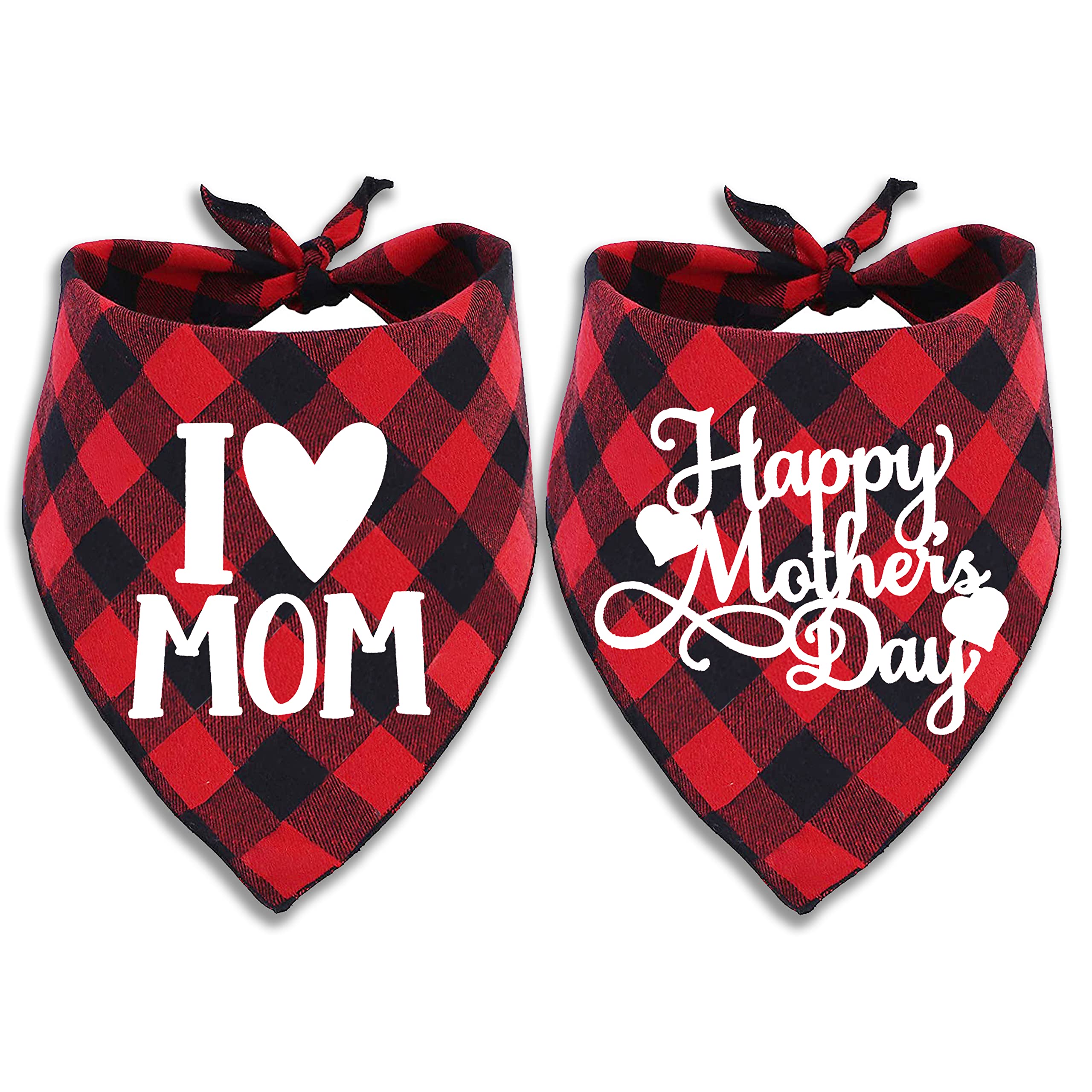 Mother'S Day Dog Bandana, Happy Mother'S Day Cat Bandana For Large Medium Small Pets Puppies (Large)