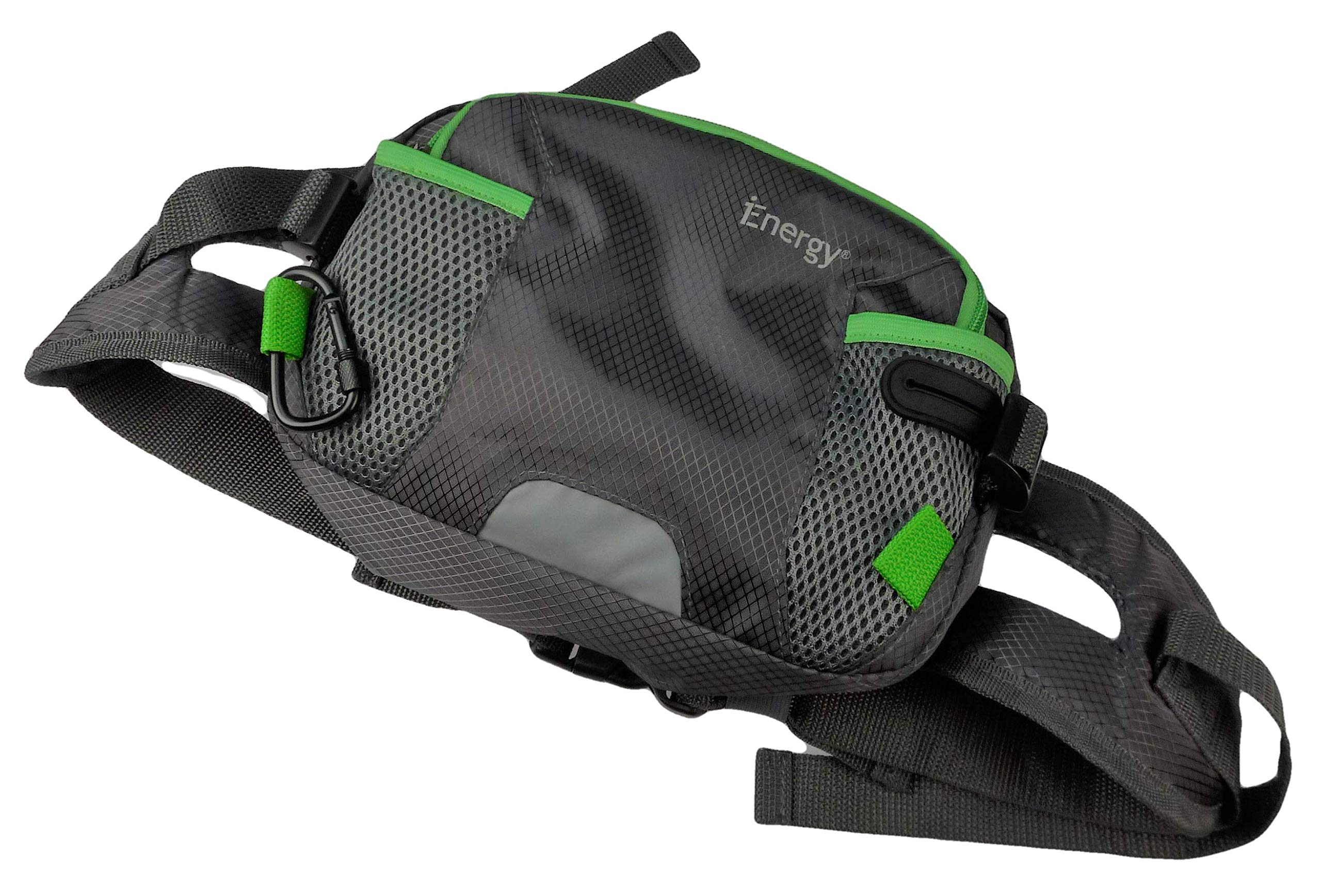 iEnergy?PAT Waist Belt for Dog Owners - Durable bumbag for Dog Walking (Green)