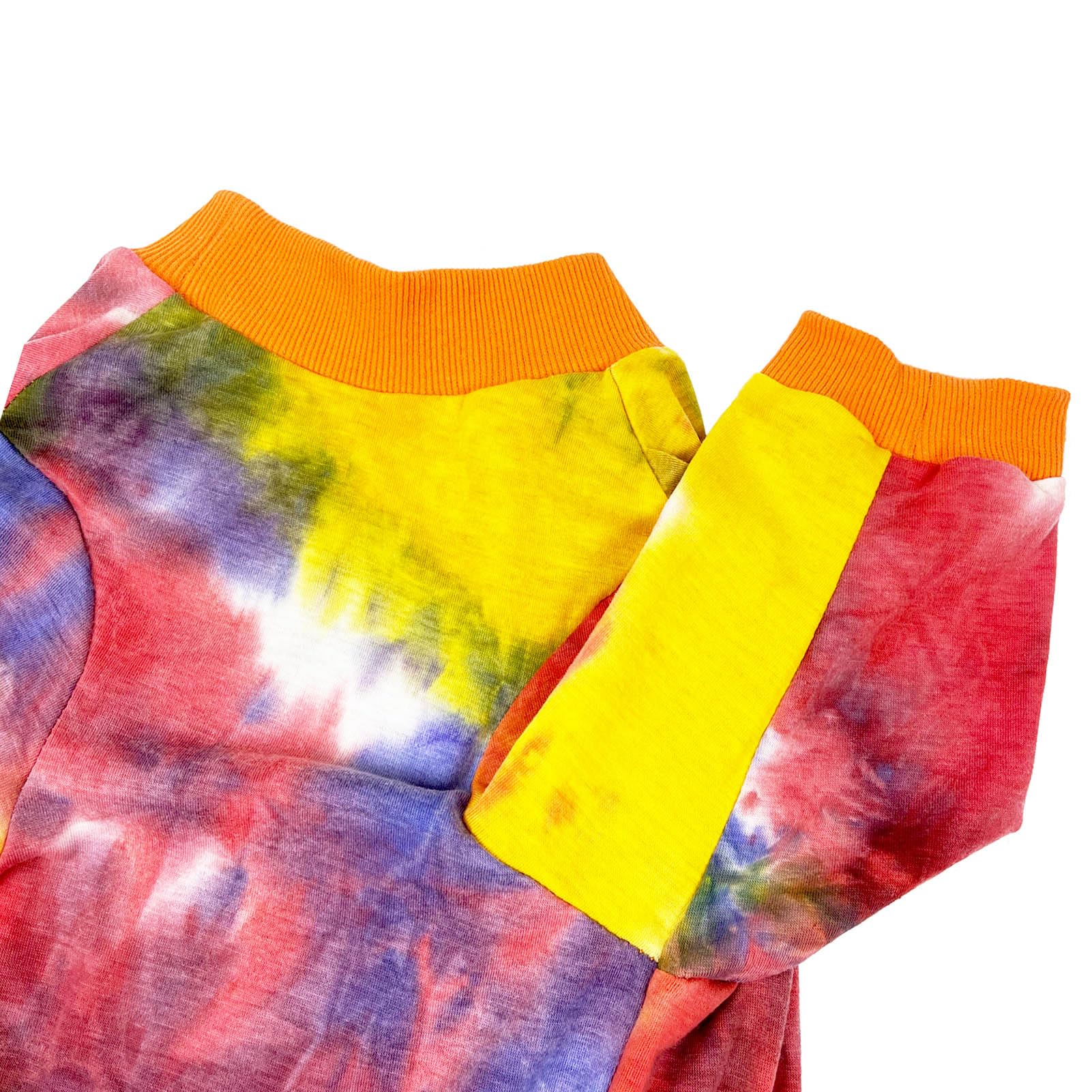 D.E.E Cotton Dog Shirts Large Tie Dye Dog Clothes Lightweight Girl Boy Big (Orange, X-Large)