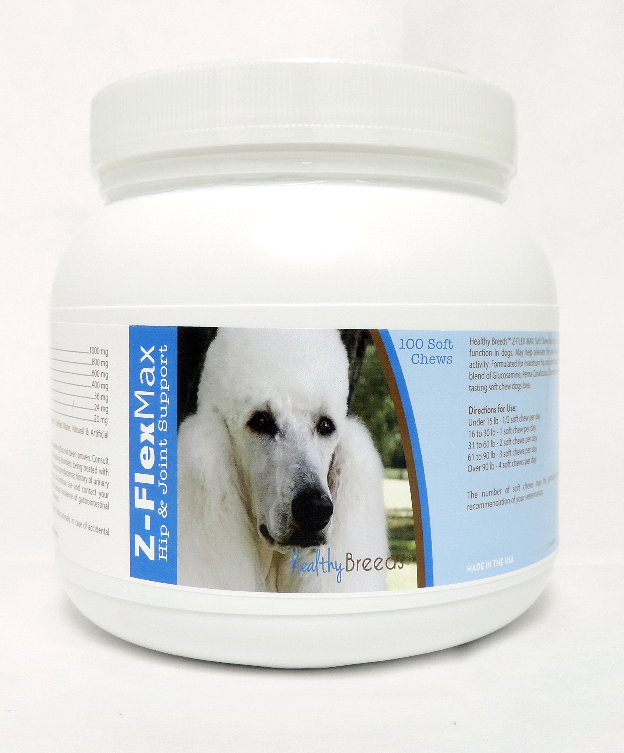 Healthy Breeds Poodle Z-Flex Max Hip & Joint Soft Chews 100 Count