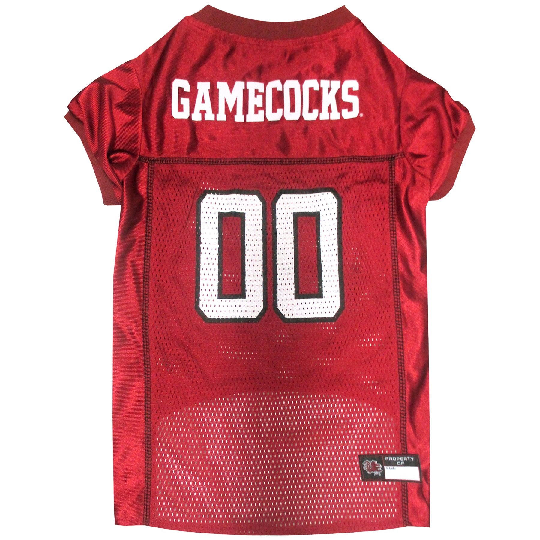 Pets First NCAA College South Carolina Gamecocks Mesh Jersey for DOGS & CATS, Medium. Licensed Dog Jersey with your Favorite Foo