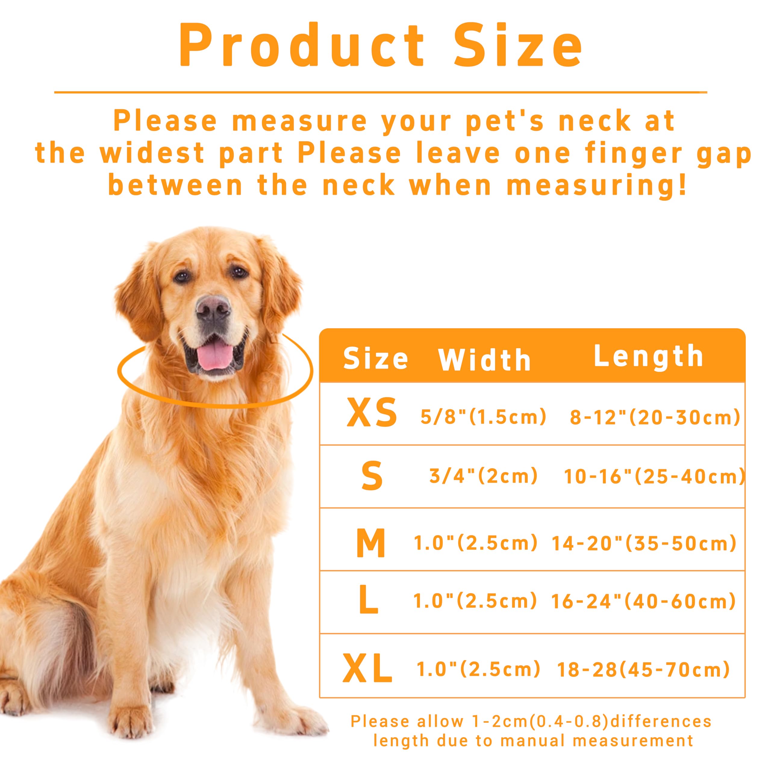 Seyezo Dog Collar, Classical Birthday Gift Boys Girls Puppy Collar For Small Medium Large Dogs, Adjustable Soft Pet Collar With