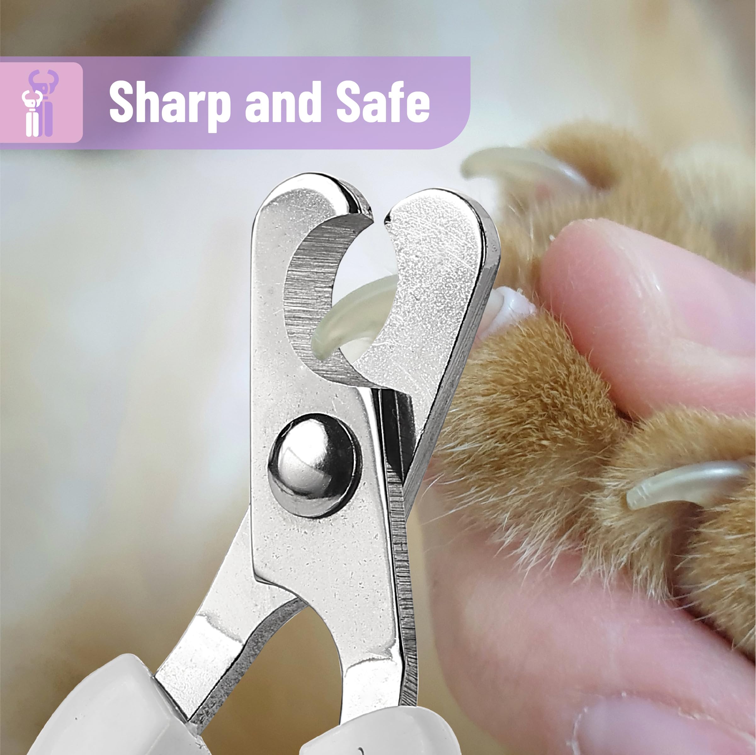 Mr. Pen- Cat Nail Clipper, Yellow & Gray Cat Nail Trimmer, Cat Nail Clippers, Cat Claw Clippers, Cat Clippers For Nails, Pet Nail Clippers, Kitten Nail Clipper, Small Dog Nail Clipper Cat Claw Trimmer