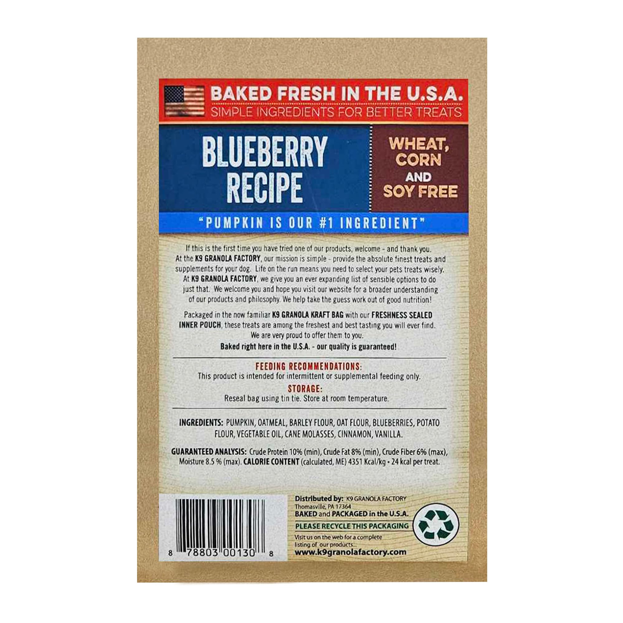 K9 Granola Factory Blueberry Pumpkin Crunchers