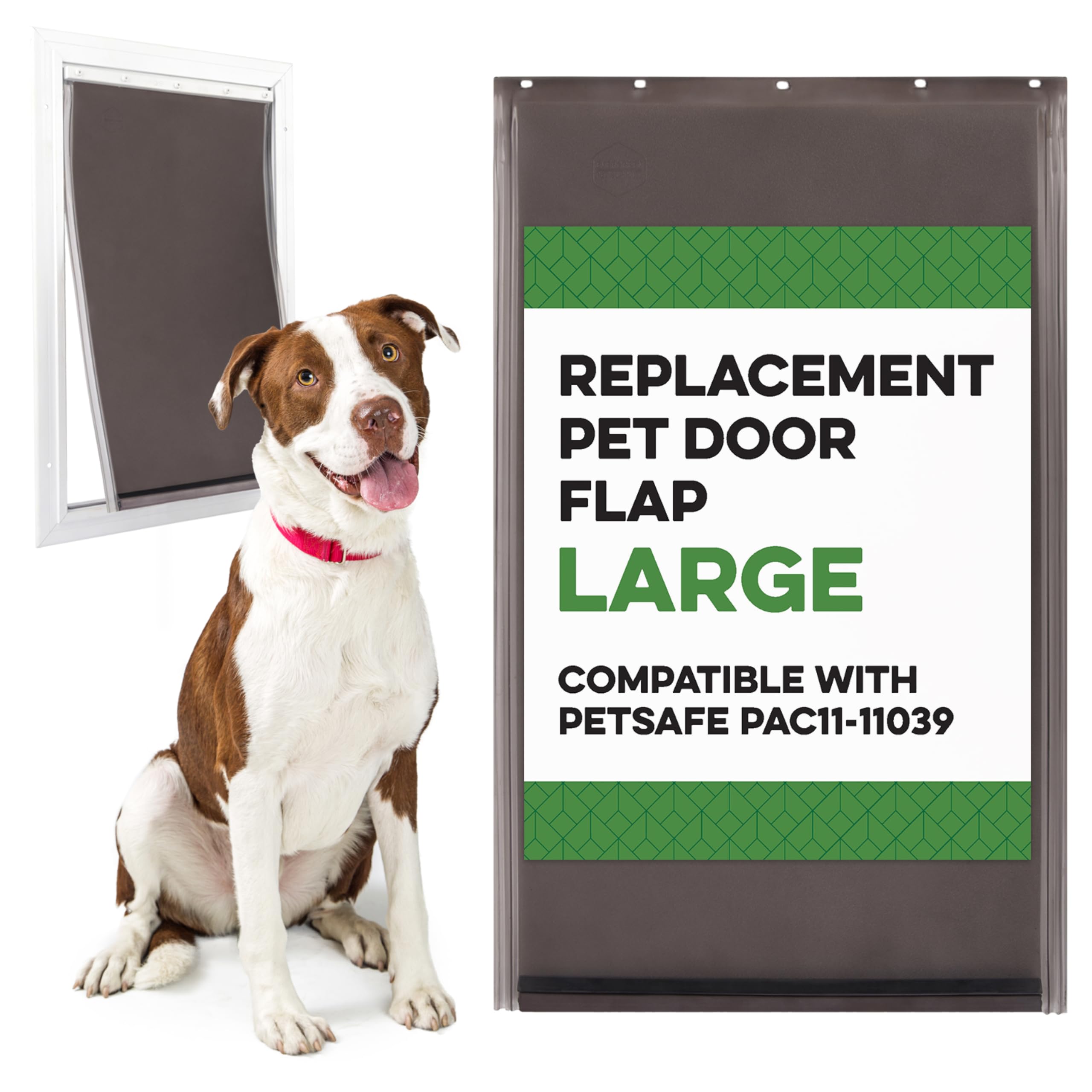 Evergreen Pet Supplies Large Replacement Dog Door Flap  Fits Petsafe Freedom PAC1111039  Flexible Doggy Door Flap for Small,