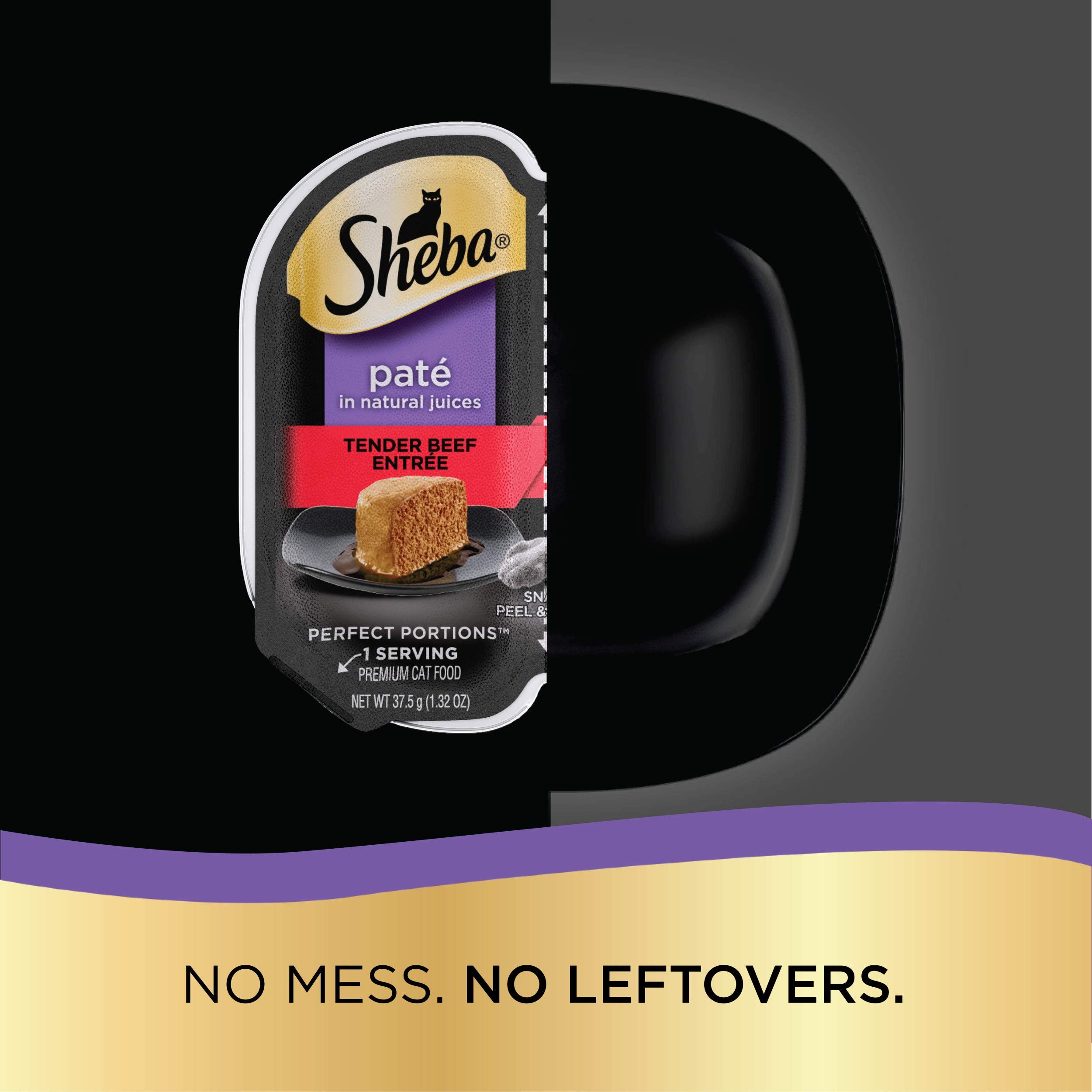 Sheba Perfect Portions Wet Cat Food Pate Savory Chicken Entree, Tender Beef Entree, and Tender White Fish and Tuna Entree, 2.6 o