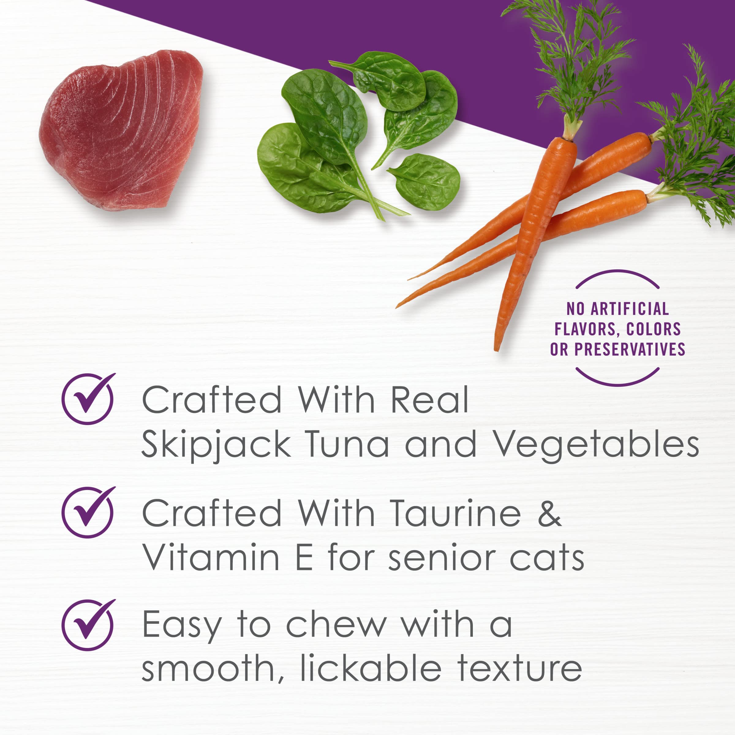 Purina Fancy Feast Lickable Senior Wet Cat Food Broth Topper Classic with Skipjack Tuna and Vegetables - (Pack of 16) 1.4 Oz. Po