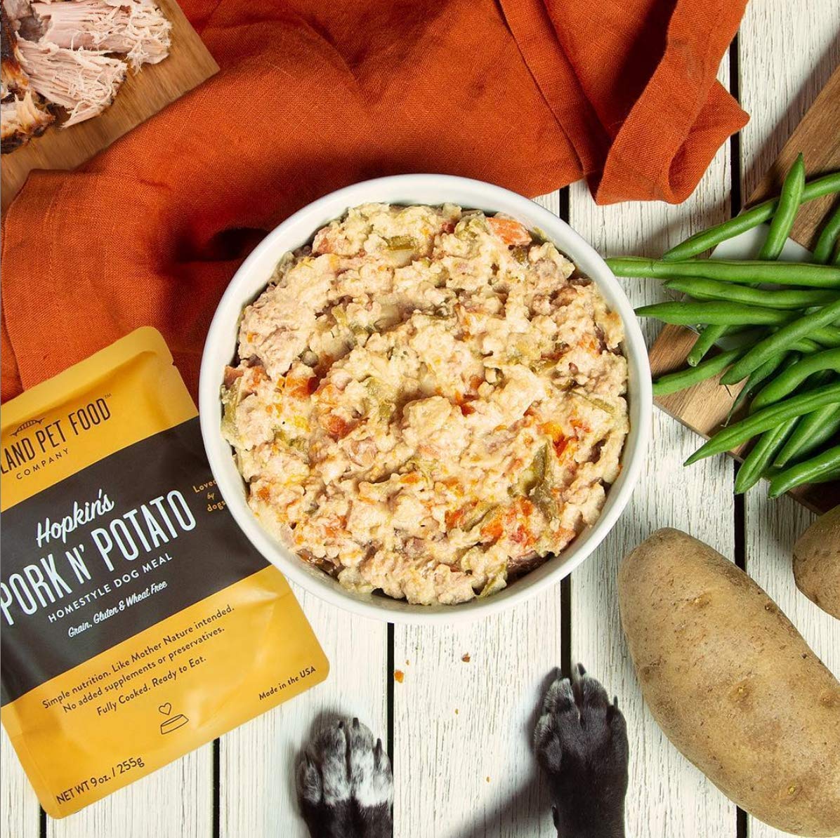 Portland Pet Food Company Fresh Dog Food Pouches - Human-Grade Topper Mix-Ins & Wet Pet Meals - Small & Large Breed Puppy & Seni