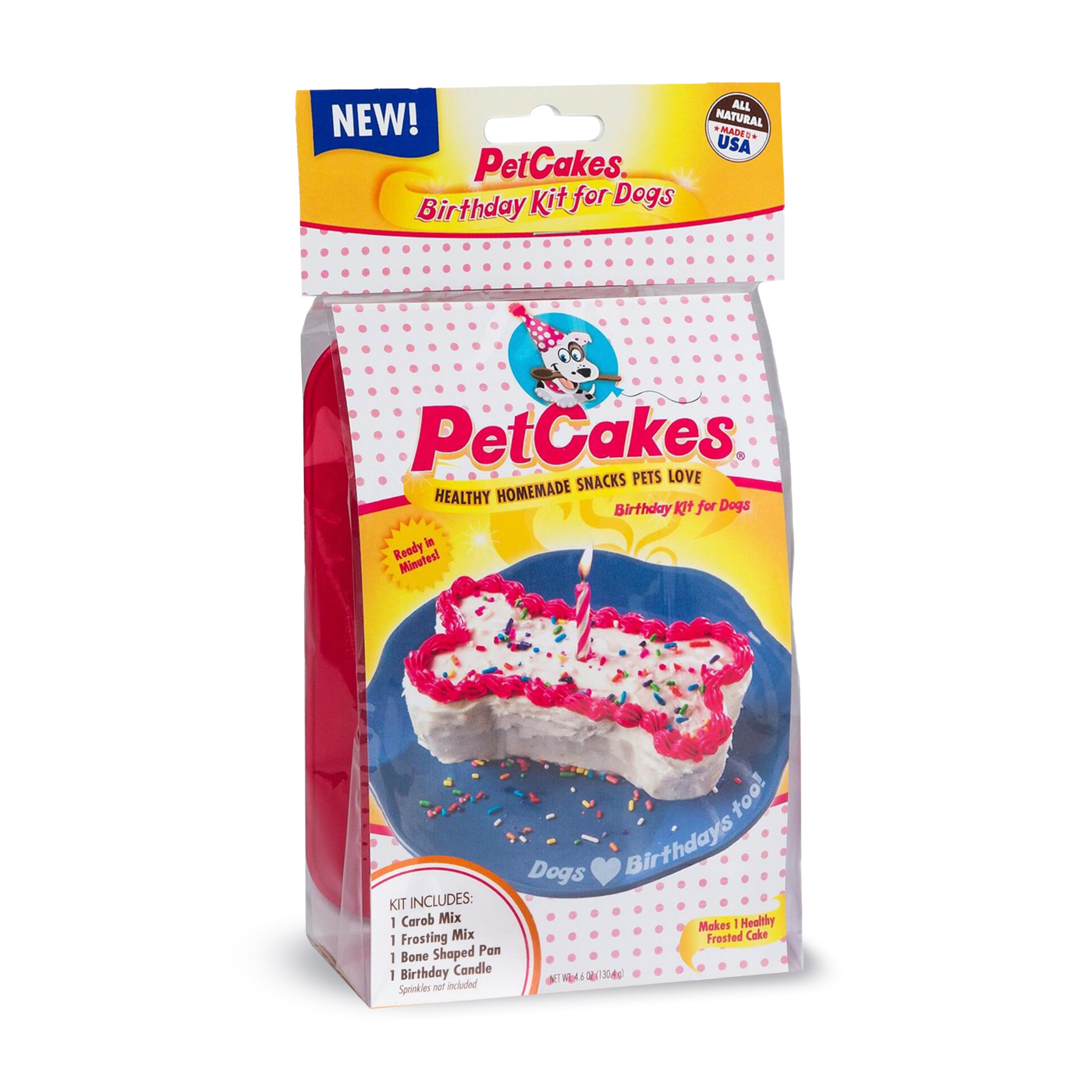 Petcakes Birthday Cake Kit For Dogs, 7 x 4.5 x 3