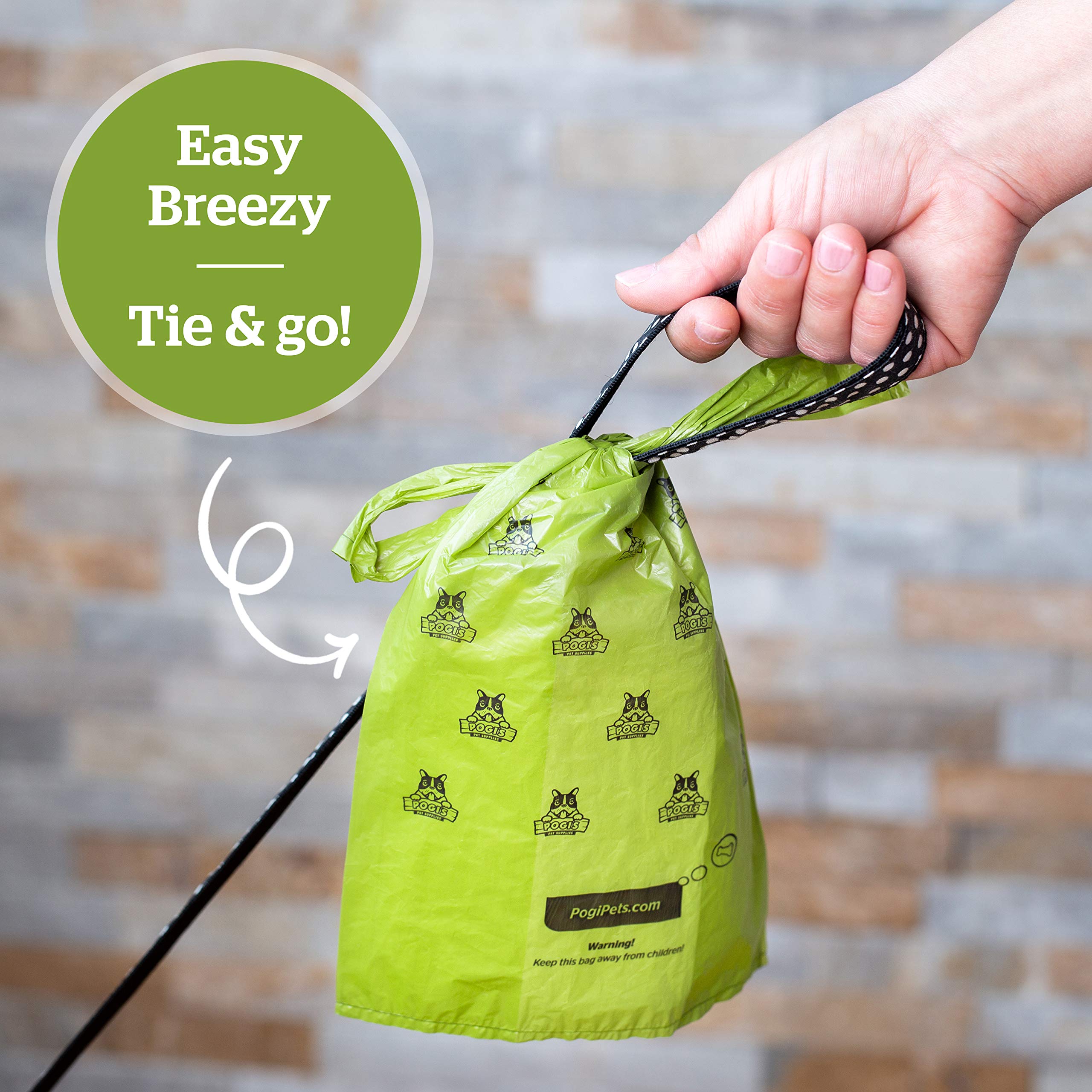 Pogi'S Dog Poop Bags With Handles Bulk - 900 Doggy Poop Bags With Easy-Tie Handles - Leak-Proof, Ultra Thick, Scented Poop Bags For Dogs, Cat Poop Bags