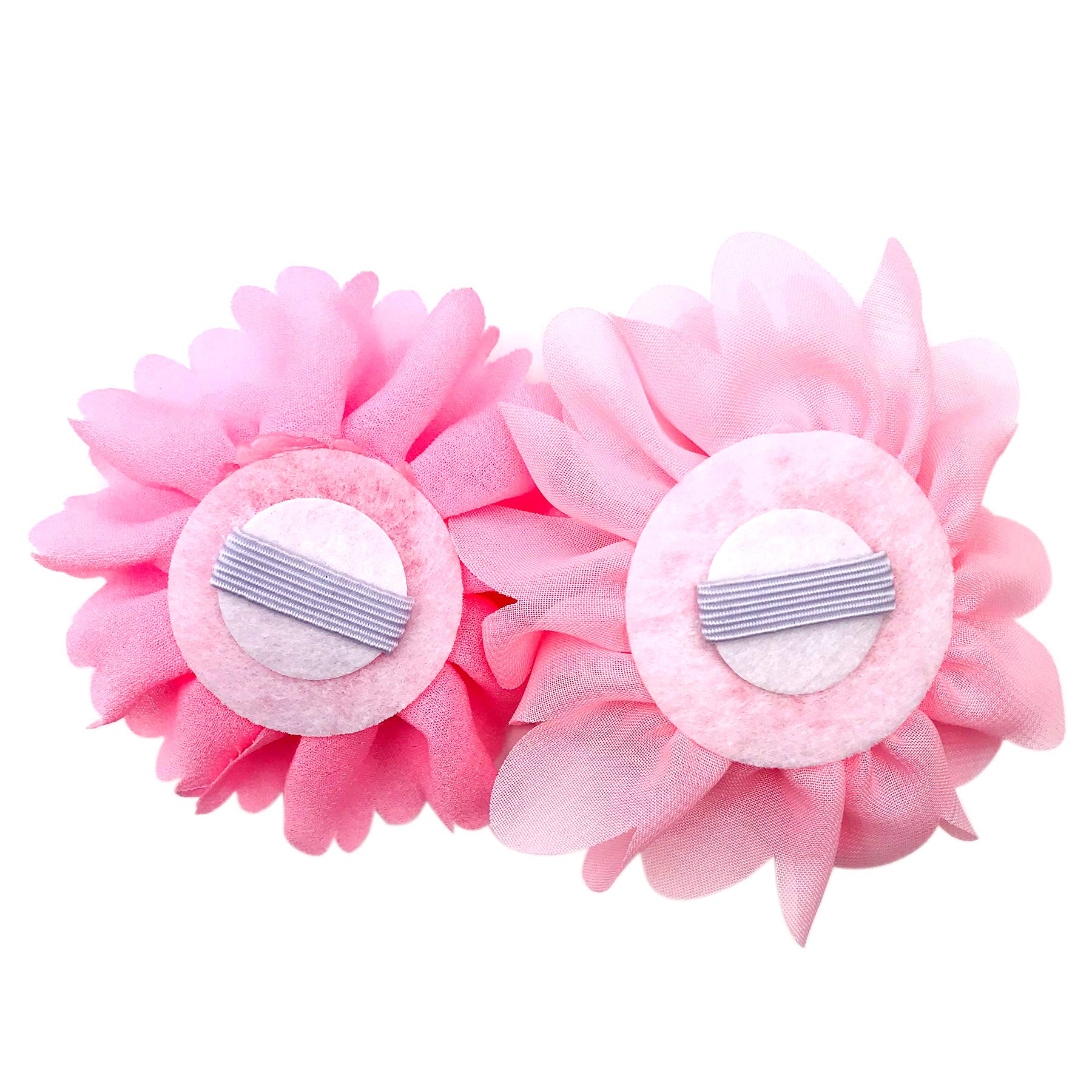Pet Show 12Pcs Pink Dog Collar Bows And Flowers Attachment For Girls Puppies Cats Female Small Medium Dogs Collars Embellishment Decor For Wedding Birthday Parties Grooming Pet Collar Accessories