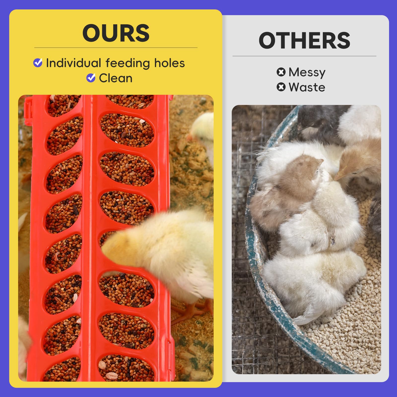 Pawaboo 5-in-1 Chicken Brooder Box for Chick Starter Kit, Includes Pet Cage Tent, Chicks Perch, Chicks Feeder, 1.1L Chick Watere