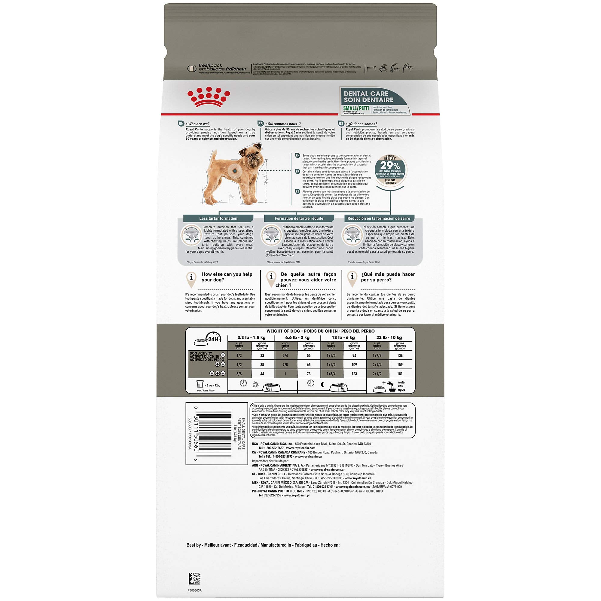 Royal Canin Canine Care Nutrition Small Dental Care Adult Dry Dog Food, 17 lb Bag
