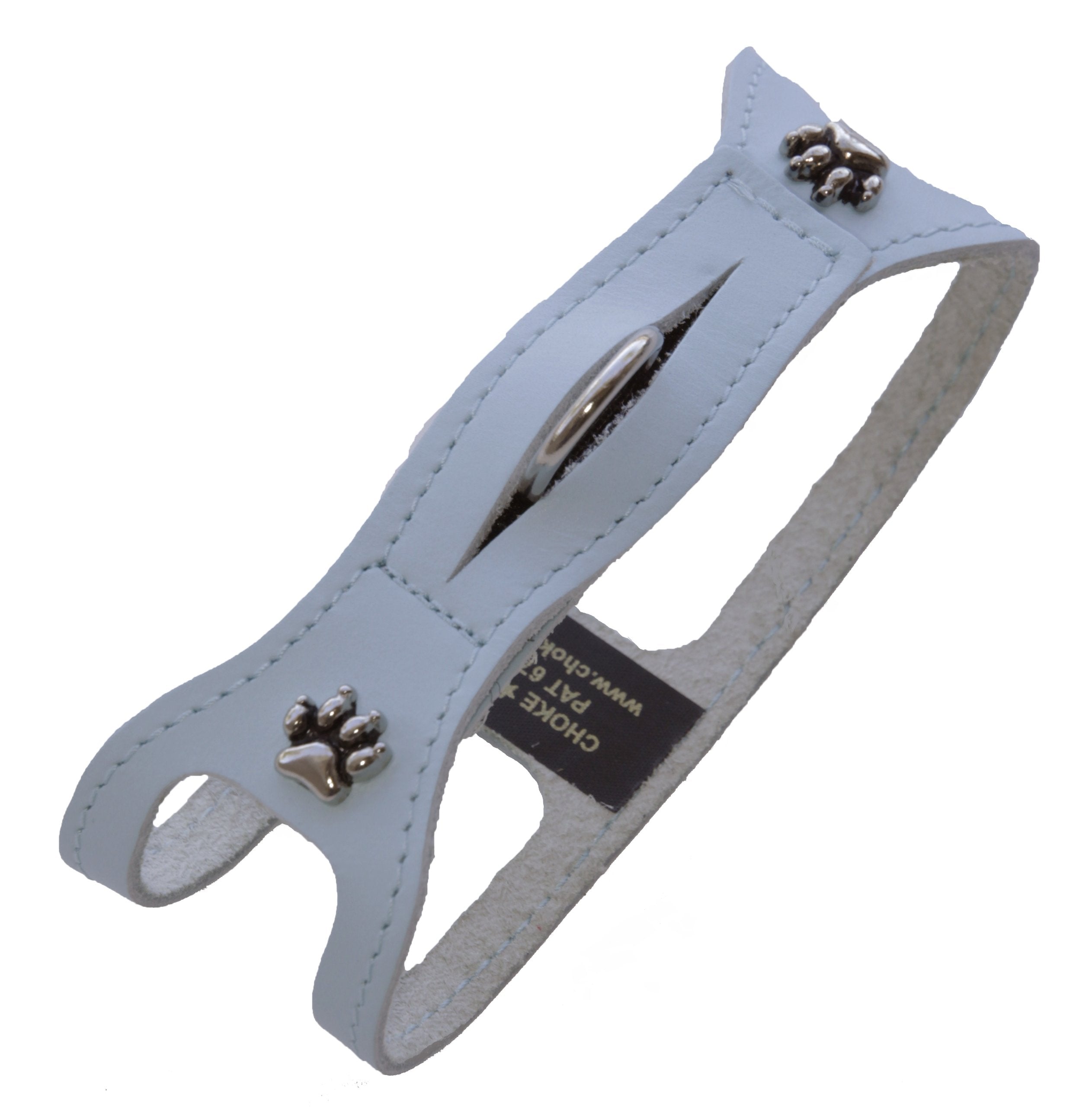 Chokefree Pet Shoulder Collar, 8-Inch, Non Metallic Baby Blue