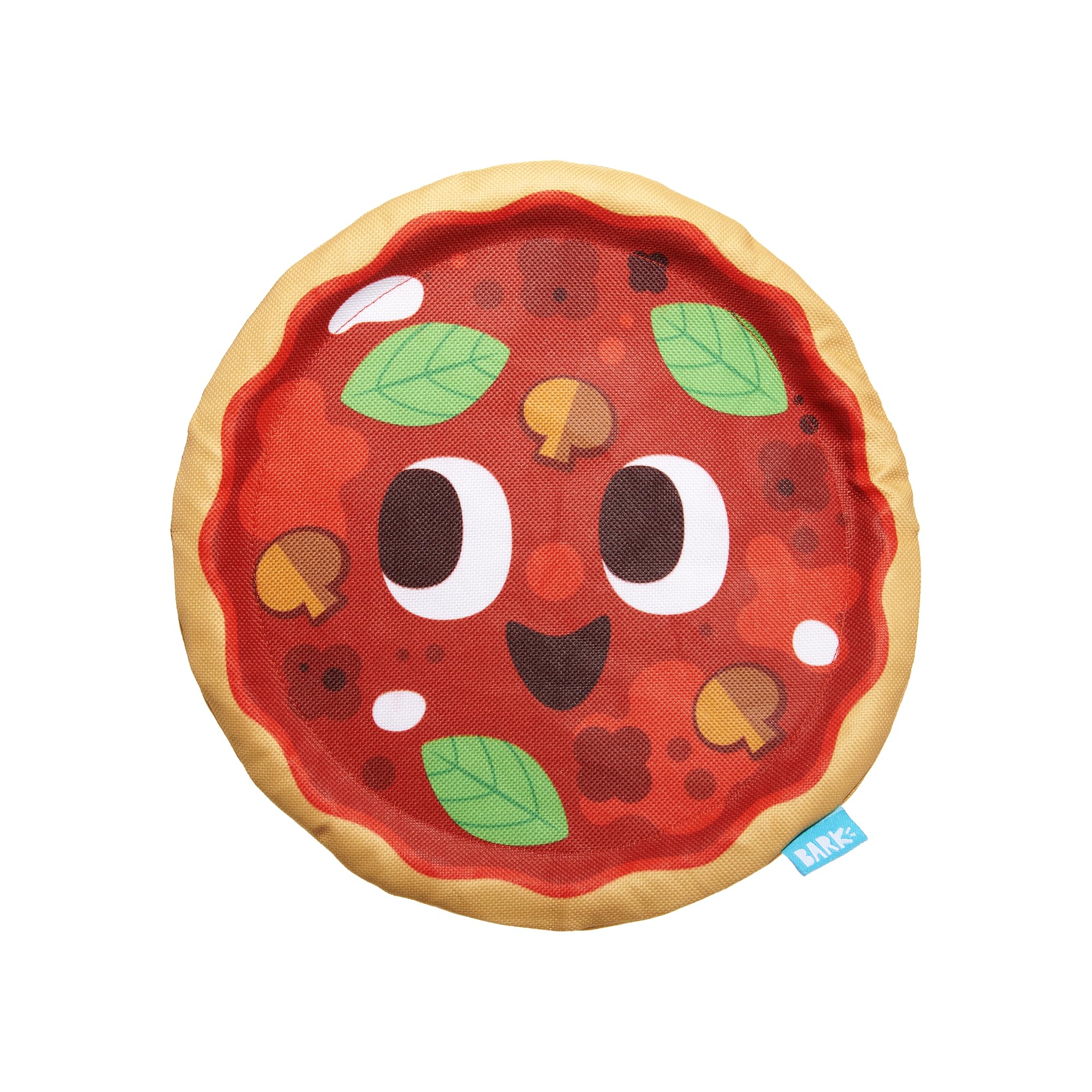 Barkbox Signore Pizza Face Dog Toy | FluffFree Crinkle Pizza Toy With TShirt Rope | Durable Dog Toys Dogs & Puppy Essentials