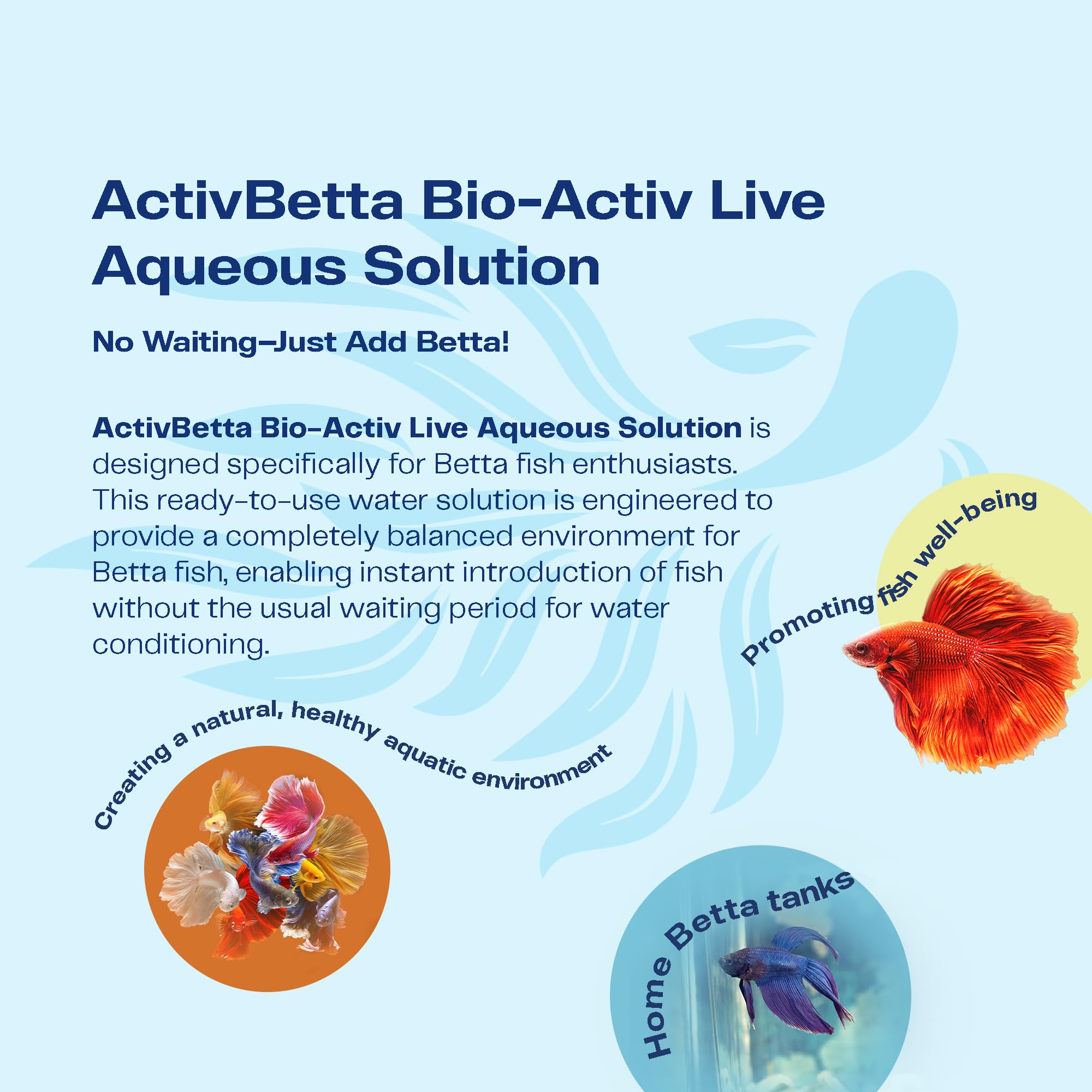 Activ Betta Water Conditioner for Betta Fish Tanks, 33.8 fl. oz, Pack of 2 - Enhances Water Quality & Aquatic Health