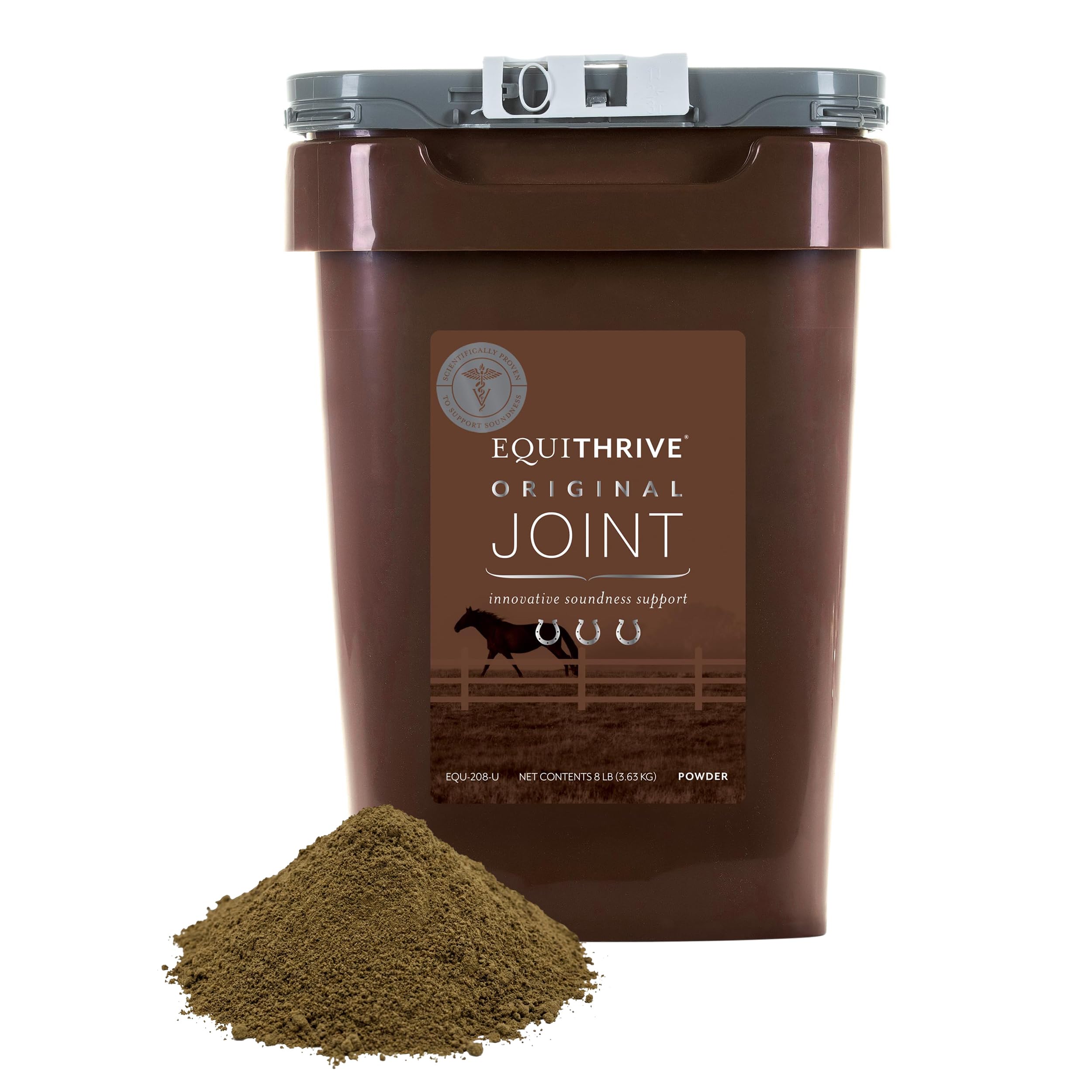 Equithrive Original Joint Supplement Powder with Resveratrol and Hyaluronic Acid for Horses, Equine Care, 8 lbs