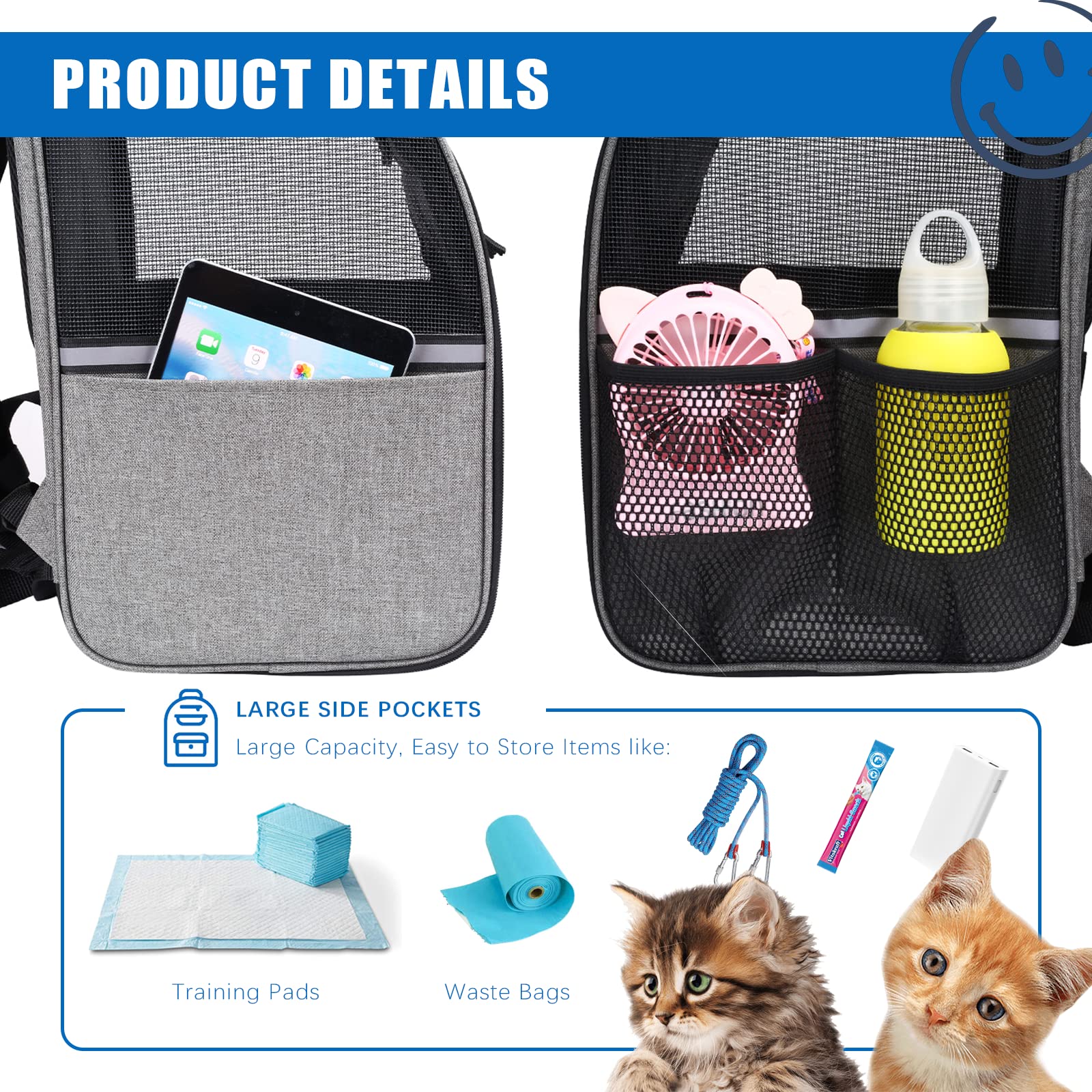 Bone Cat Scratcher Cardboard Lounge Bed And Pet Travel Carrier Soft Sided Portable Bag Up To 17Lbs, And Cat Scratching Post, Dur