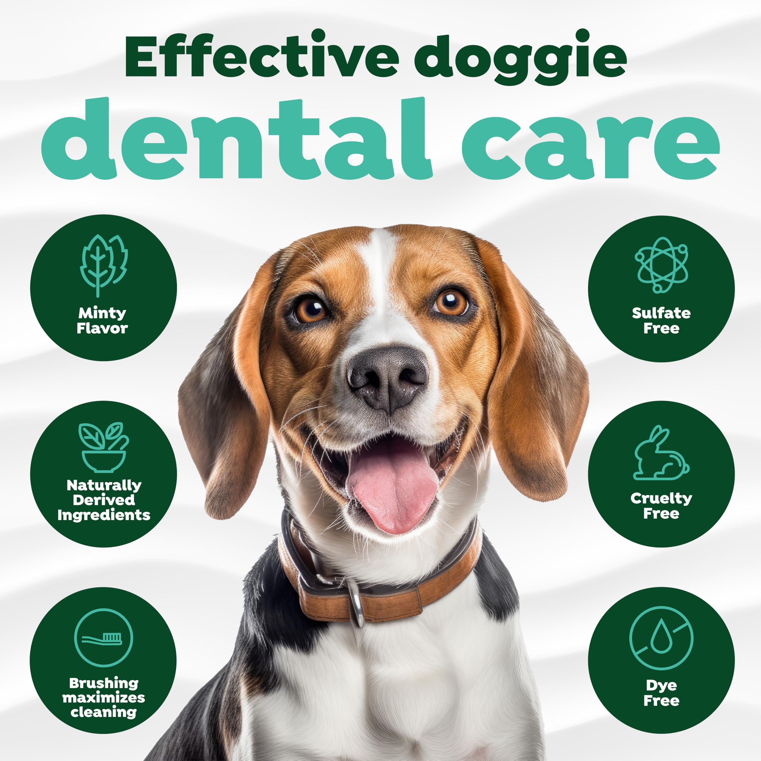 TropiClean Fresh Breath Toothbrush and Toothpaste Kit for Dogs, Teeth Cleaning Kit for Plaque & Tartar Removal, Breath Freshener