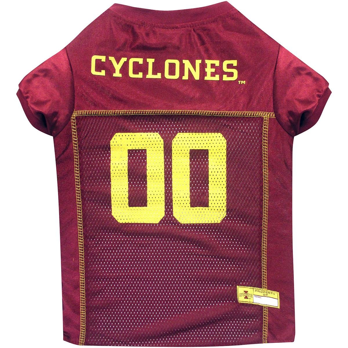 Pets First NCAA College Iowa State Cyclones Mesh Jersey for DOGS & CATS, Small. Licensed Dog Jersey with your Favorite Football/