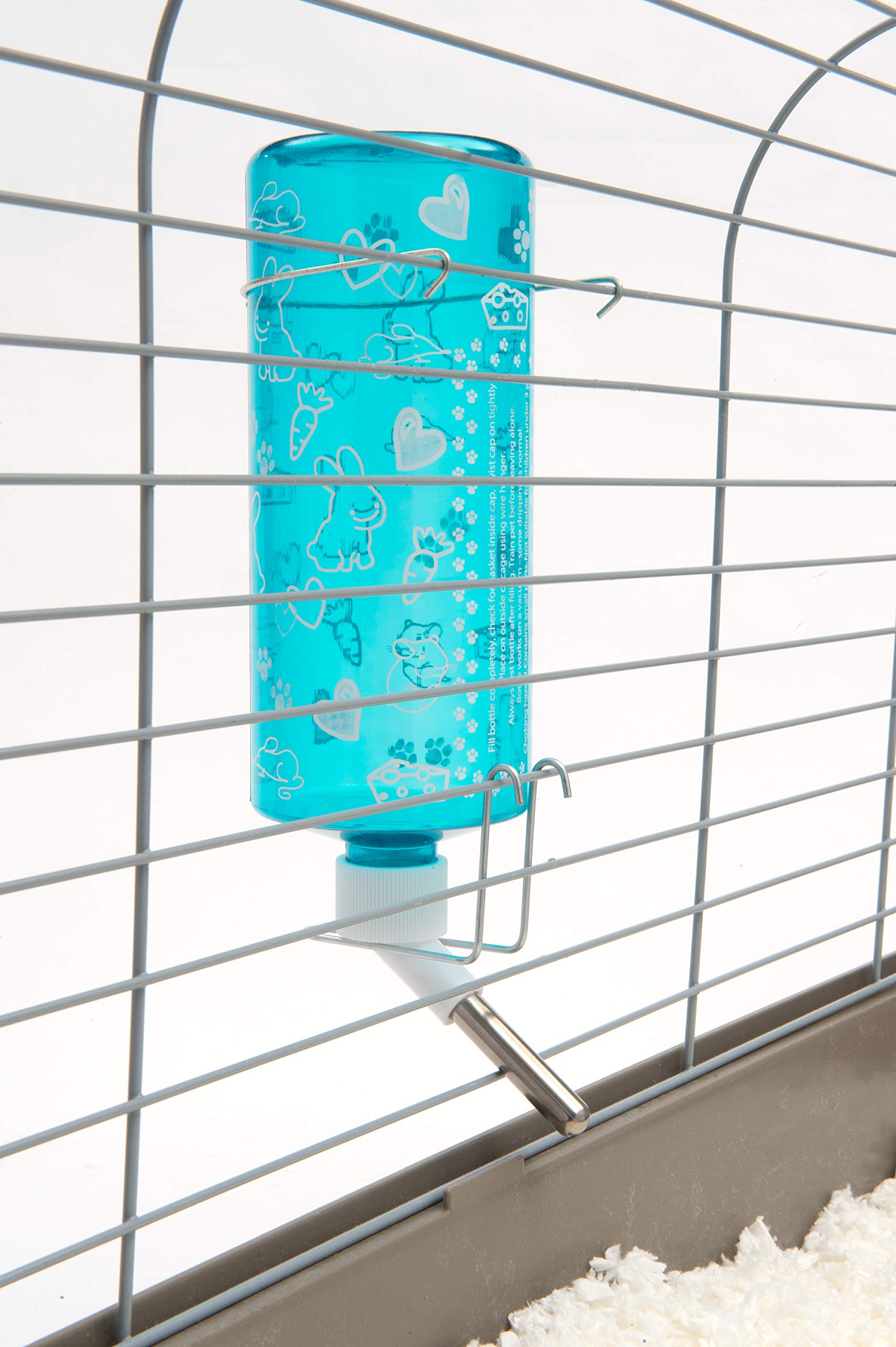 Lixit Standard Cage Water Bottles for Rabbits, Ferrets, Guinea Pigs, Hamsters, Rats, Mice and Other Small Animal's (32 Ounce, Bl