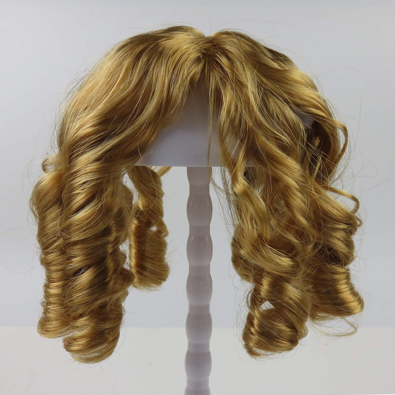 Drasawee Pet Supplies -Dog Costumes Queen Style Pet Dog Wigs-Gift Gold Yellow