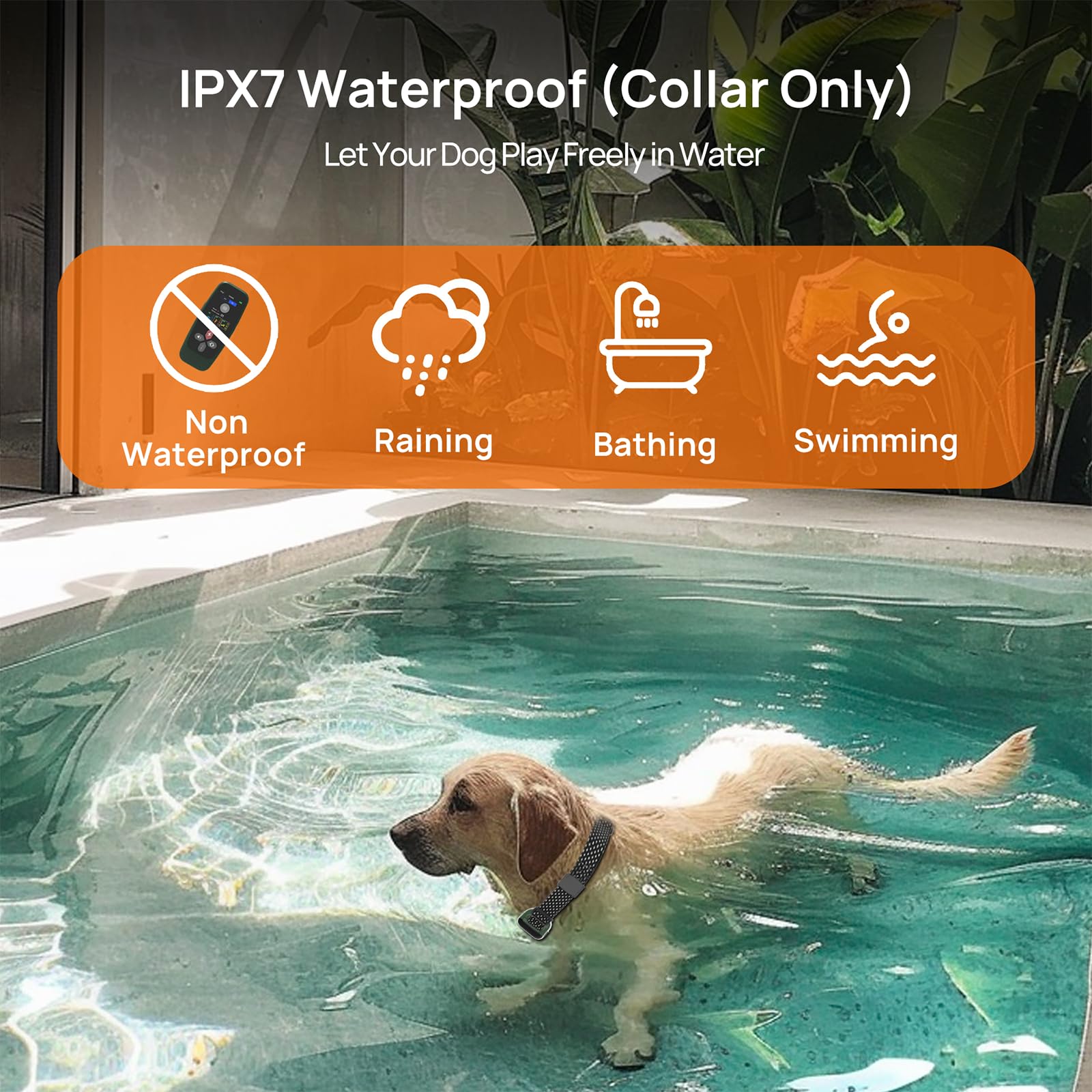 KALESMART Wireless Dog Training Collar with Remote Control, IPX7 Waterproof Electric Dog Fence with 3 Training Modes, Security L