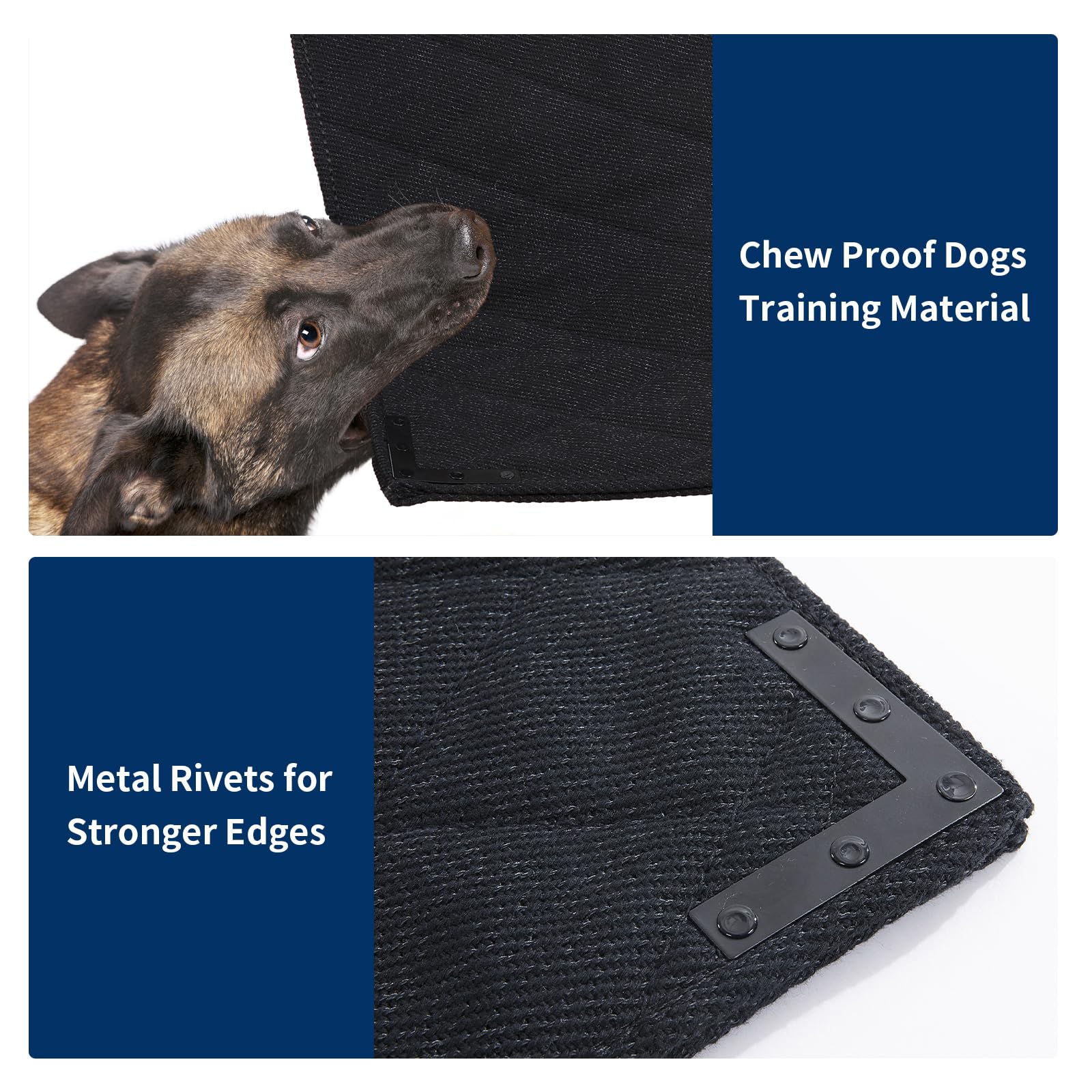 BALAPET Durable Chew Proof Dog Bed, Large 41"x28", Black Polyester, Ideal for Indoor/Outdoor Use, Stable Kennel Pad for Dogs