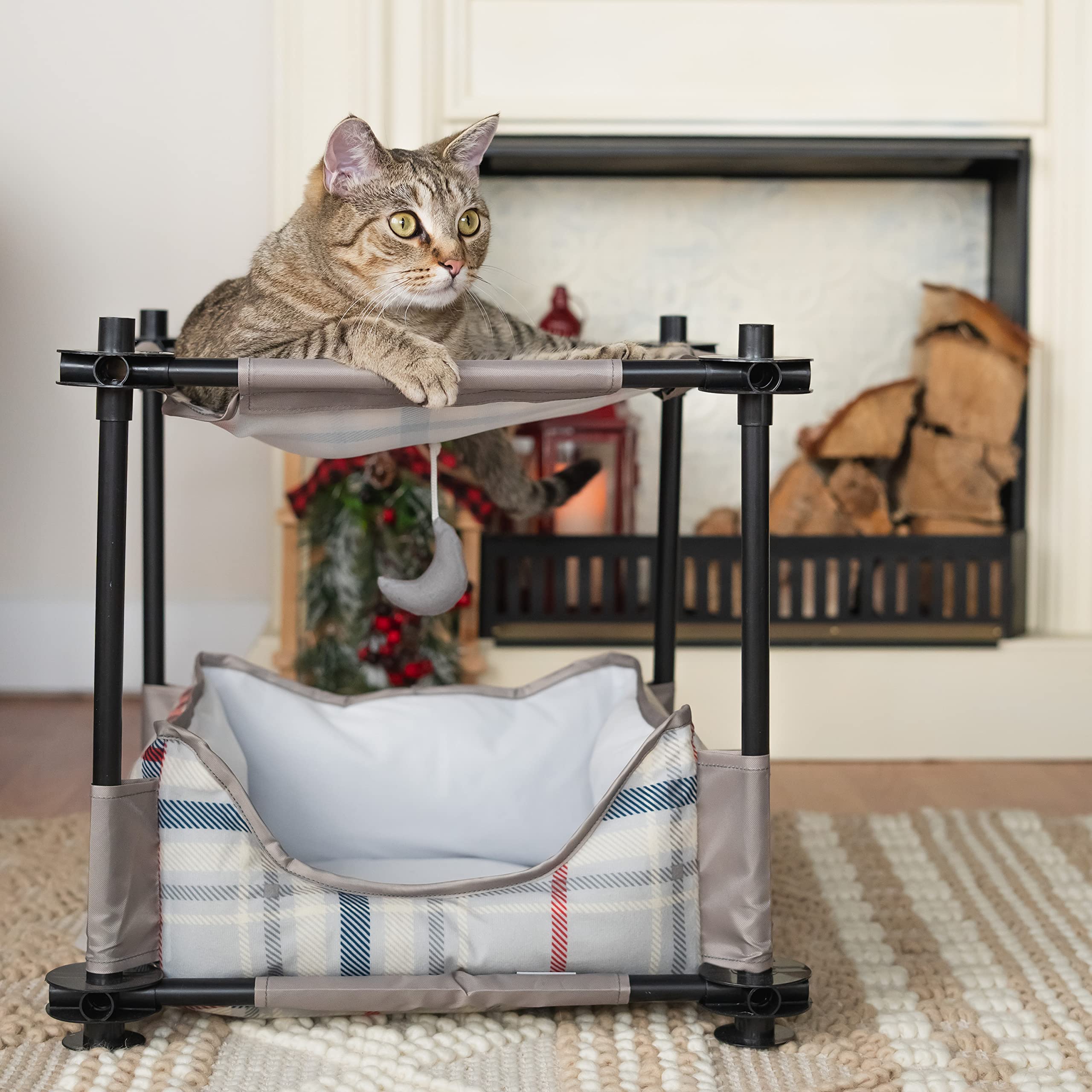 Kitty City Claw Indoor Mega Kit Cat Furniture, Corrugate Cat Scratcher, Cat Bed