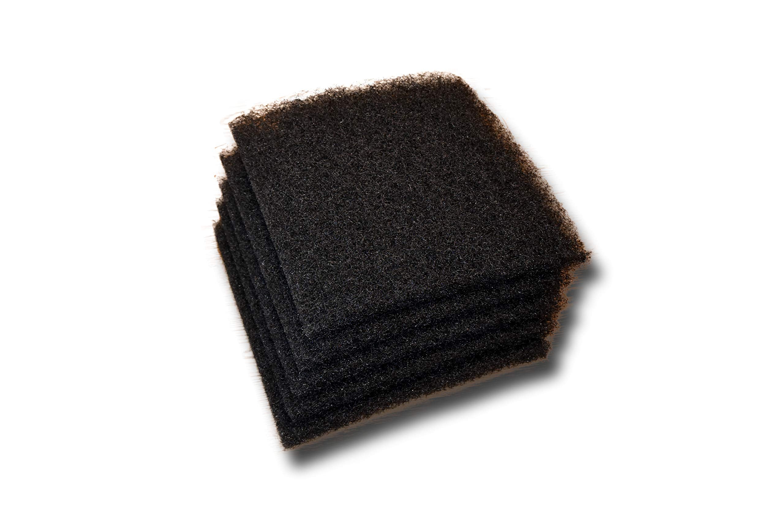 The Filter Pro Black Coarse Filter Media, 1.25 Thick, 12 x 12 Pads, 5 Pack, Perfect for Aquariums, Ponds or Water Gardens, Made 