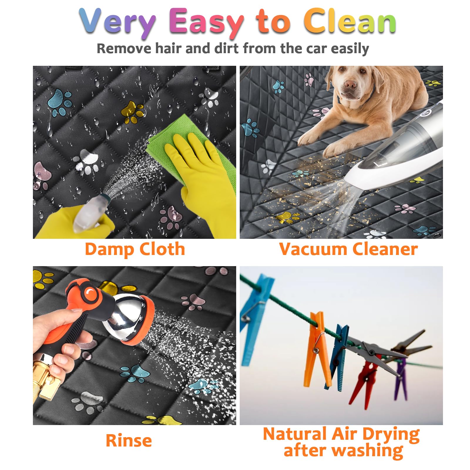 Urpower Dog Seat Cover Car Seat Cover For Pets 100% Waterproof Pet Seat Cover Hammock 600D Heavy Duty Scratch Proof Nonslip Durable Soft Pet Back Seat Covers For Cars Trucks And Suvs