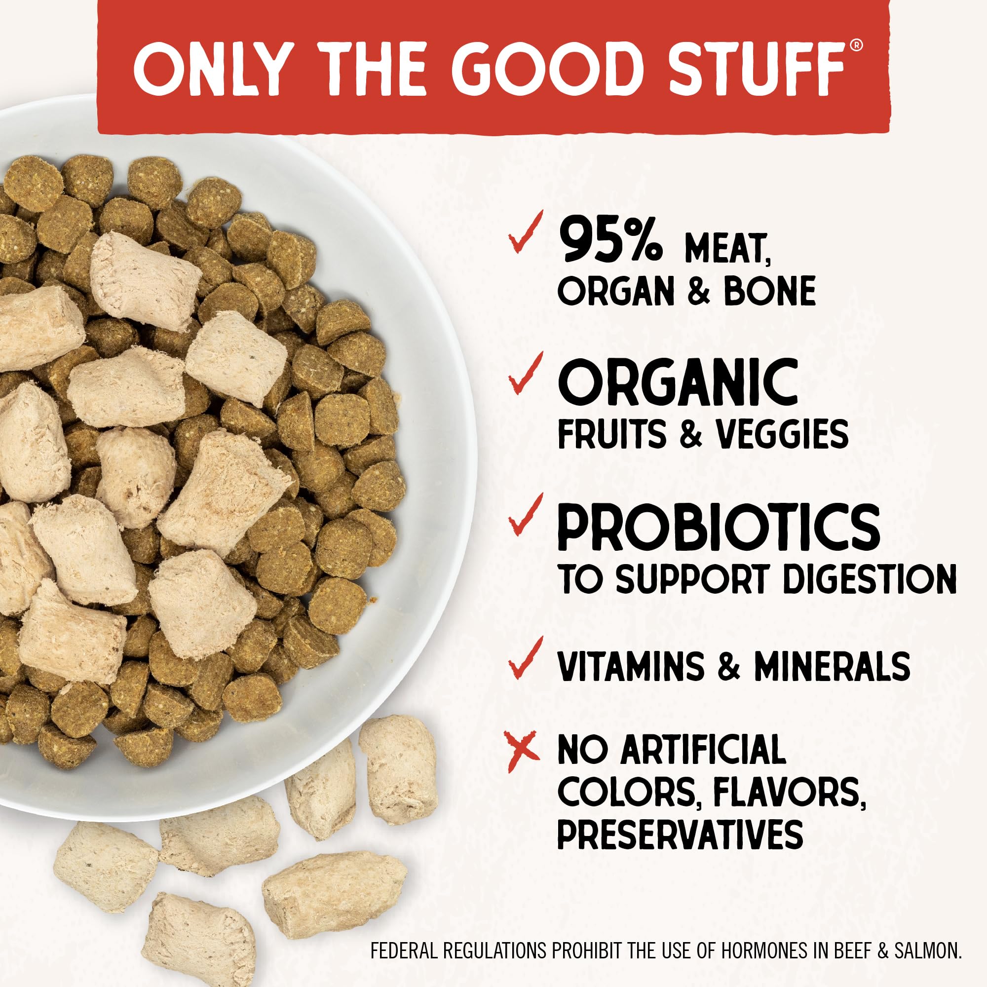 Stella & Chewys Freeze Dried Raw Surf & Turf Meal Mixer - Dog Food Topper for Small & Large Breeds - Grain Free, Protein Rich R