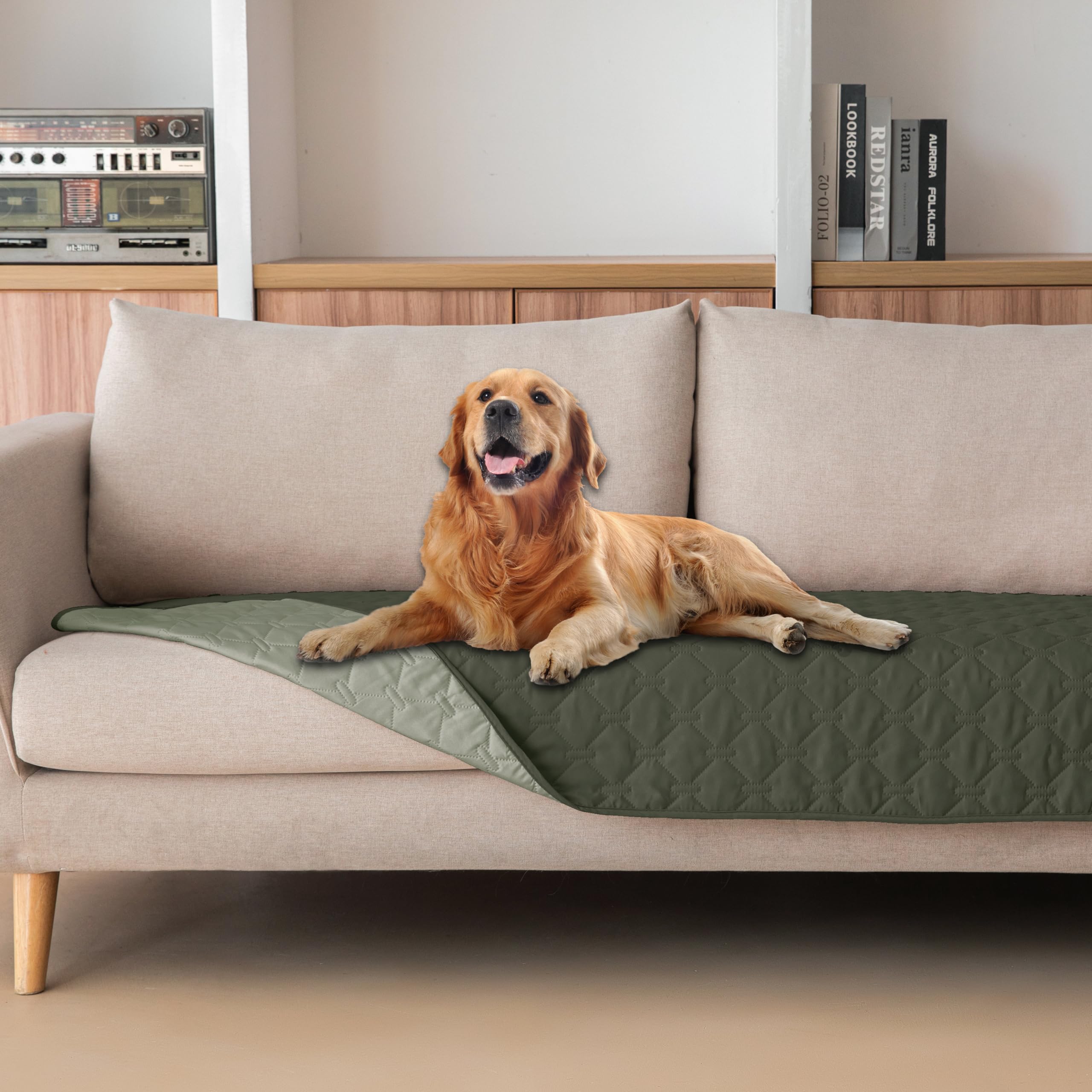 Gogobunny 100% Double Sided Waterproof Dog Blanket Soft Pet Bed Cover Reversible Protect Furniture Couch Sofa Car For Puppy Cat 