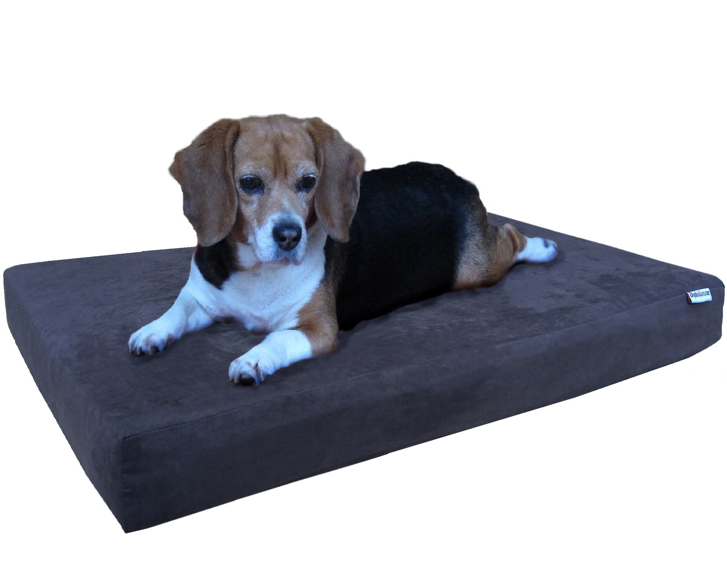 Dogbed4Less Xxl Waterproof Orthopedic Cool Memory Foam Dog Bed For Large Dogs, Washable Suede Cover And Extra Pet Bed Case, Fit 