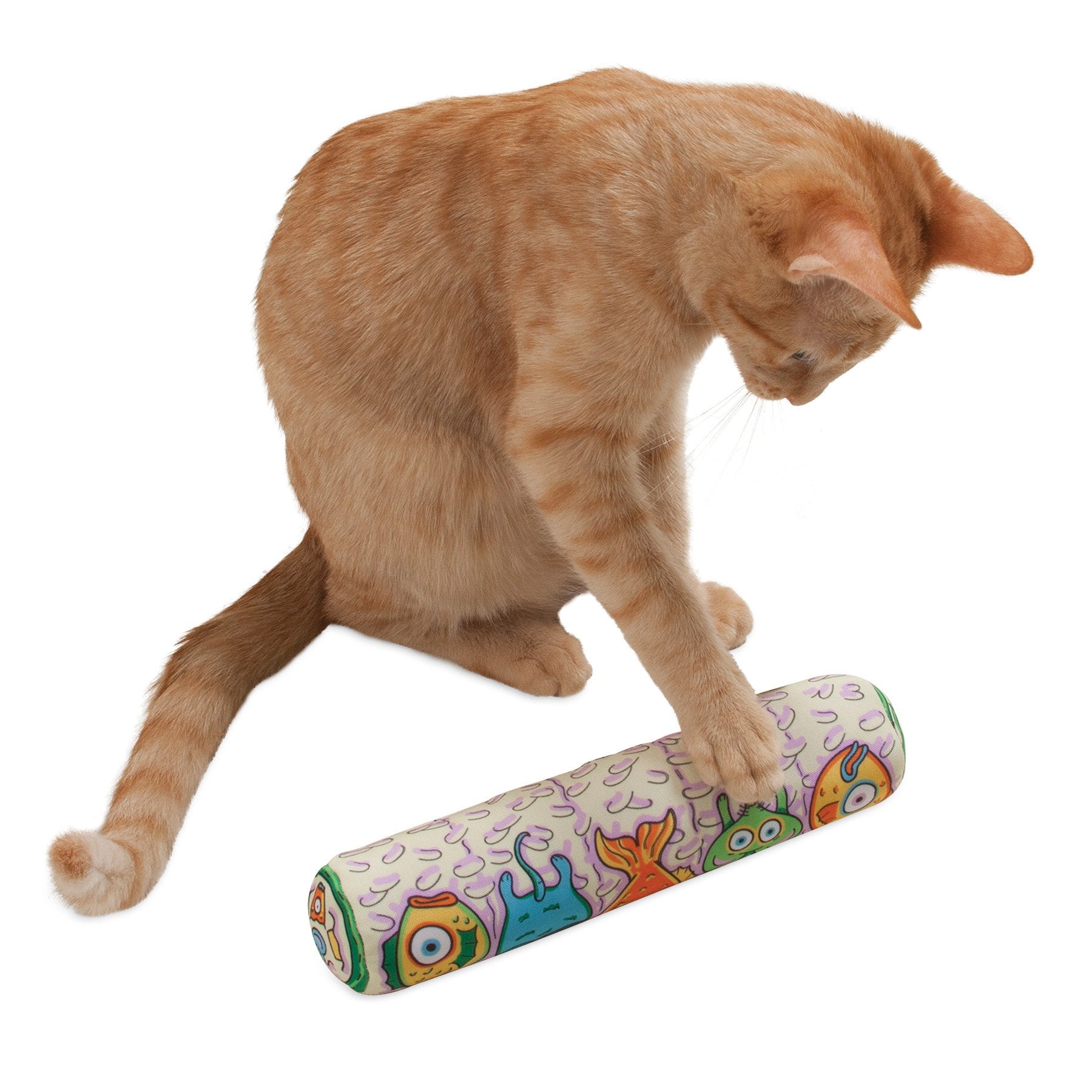 Fat Cat Fat Cat Kitty Kickz Gold Fish Roll Cat Toy