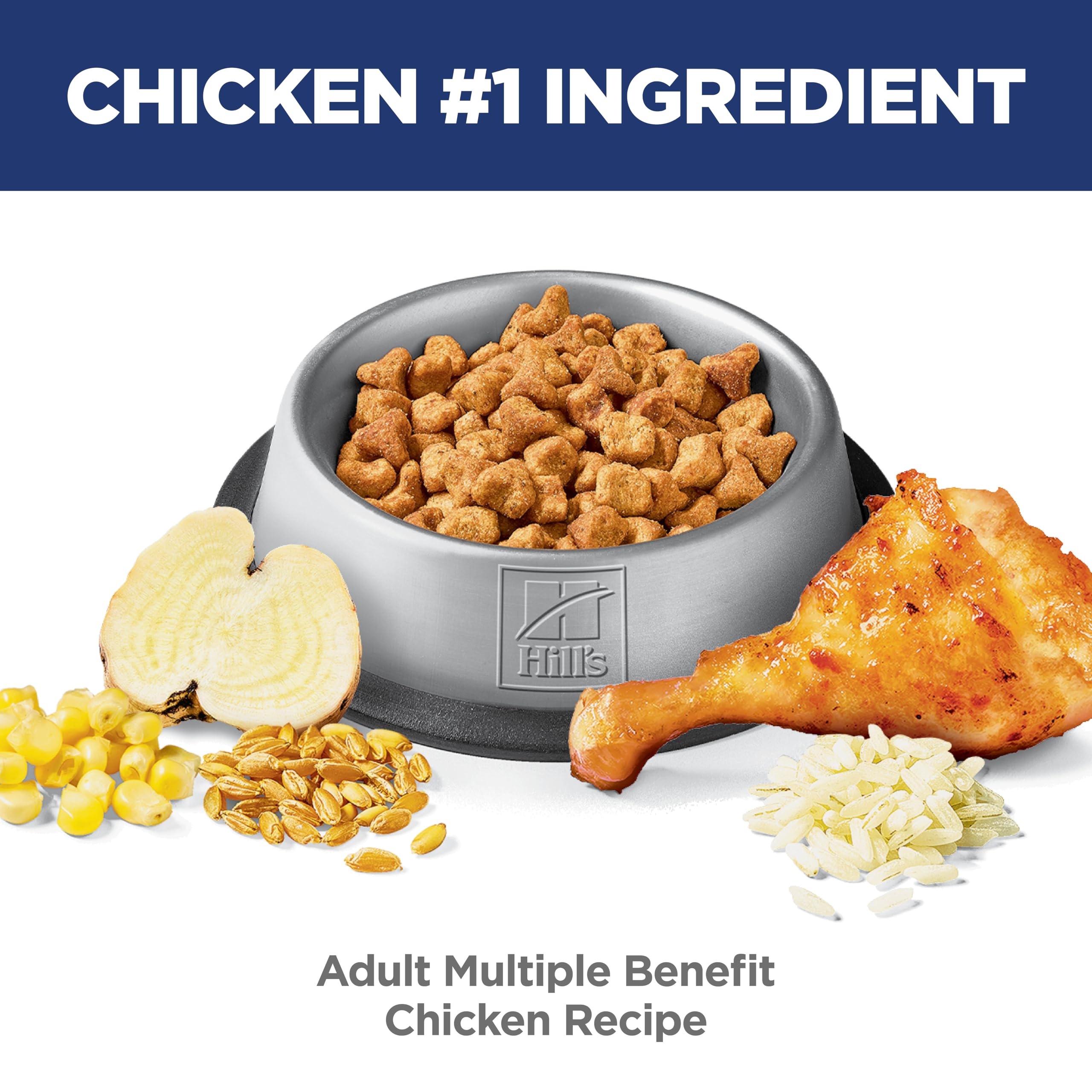 Hills Science Diet Multi-Benefit, Adult 1-6, Multiple Benefit, Dry Cat Food, Chicken Recipe, 7 lb Bag