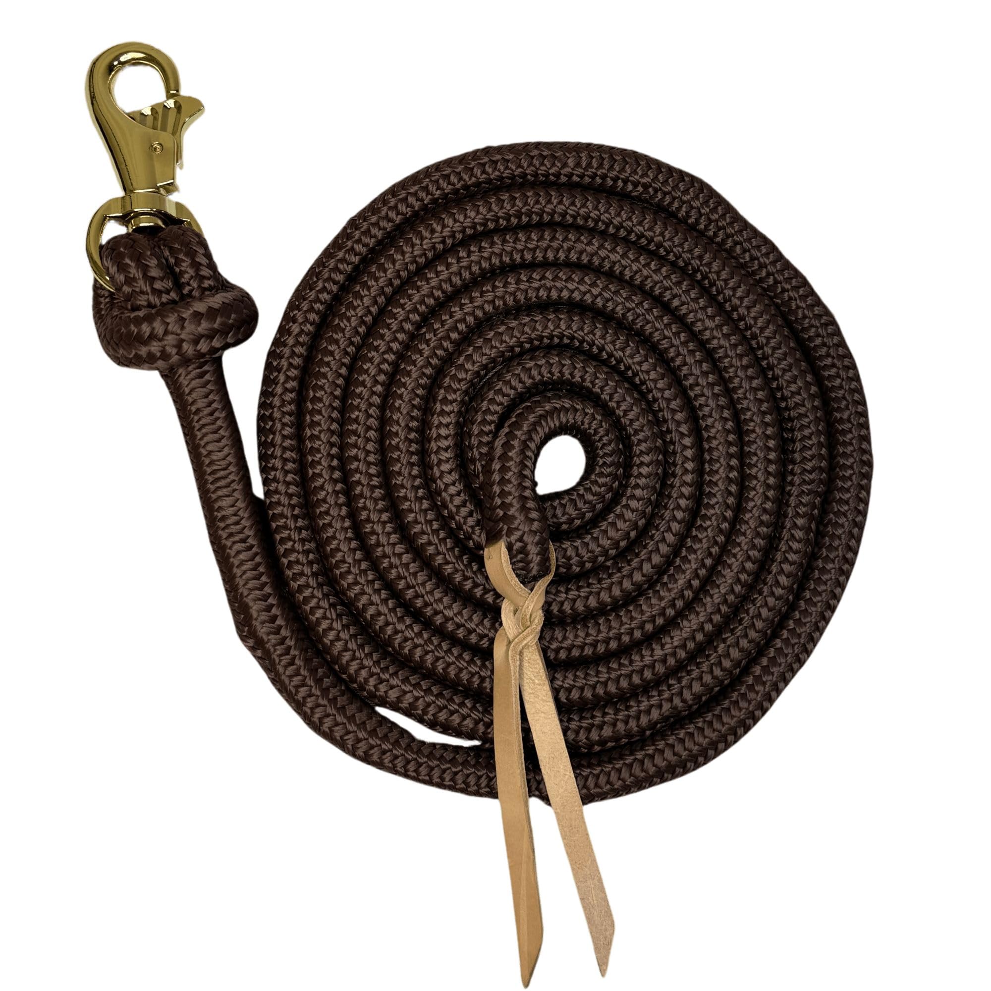 Kensington Training Lead Size: 10' Color: Brown W/Gold