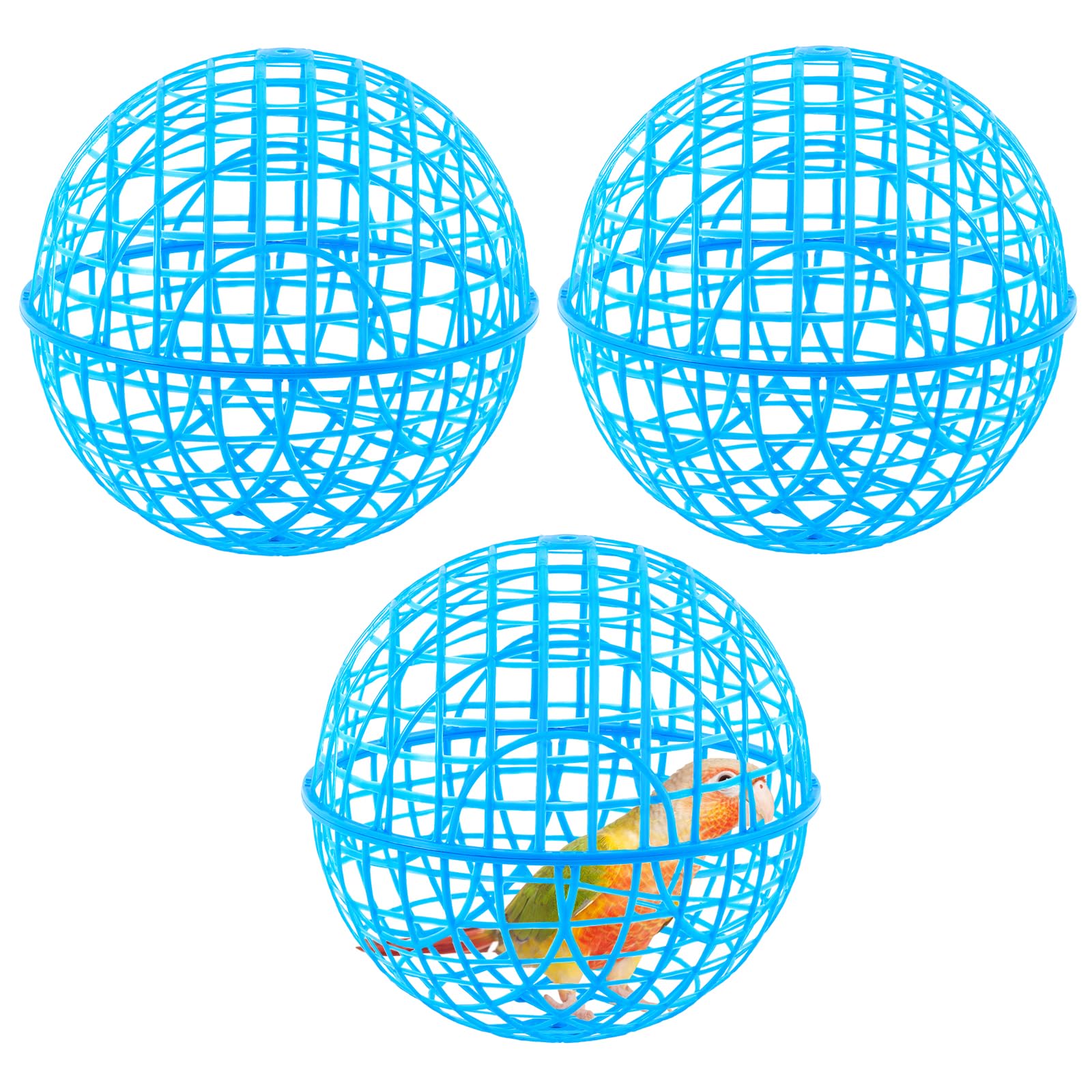 AceOrbit 3 Pcs 18.9 Inch Chicken Balls Cage for Outside 2026 Chicken Orb Ball Cage to Free Range Large Rolling Chicken Safety Ba