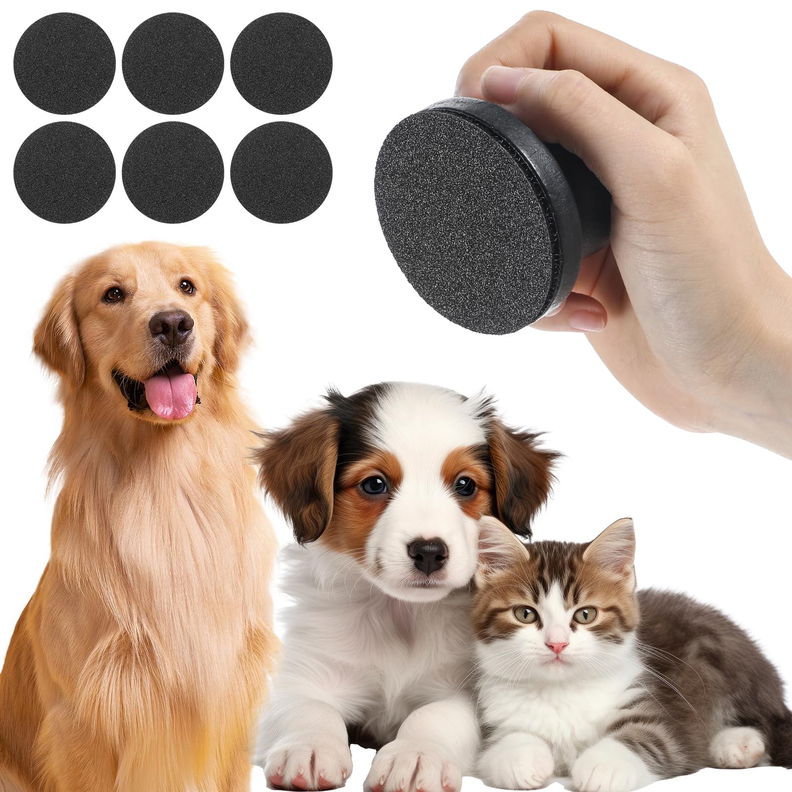 Ciatbyyj Dog Nail File With 6Pcs Replaceable Filing Disc, Dog Scratch Board For Safe And Easy Nail Care, Dog Nail Scratch Board 