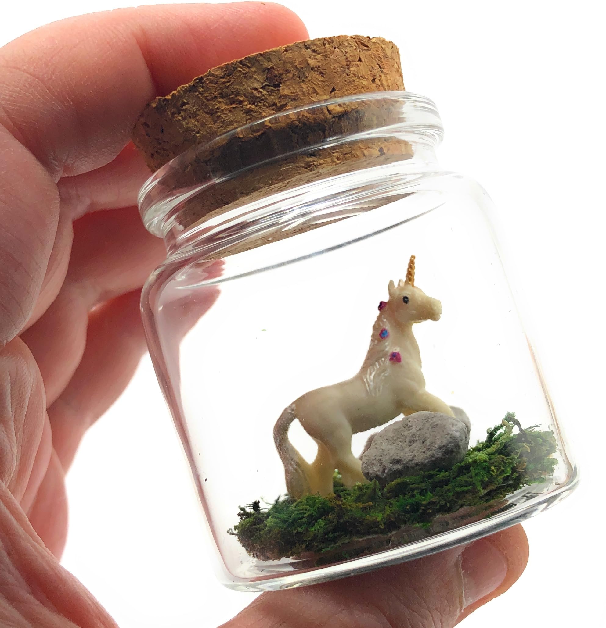 Mini Unicorn Desk Pet White With Adoption Certificate Novelty Desk Decor