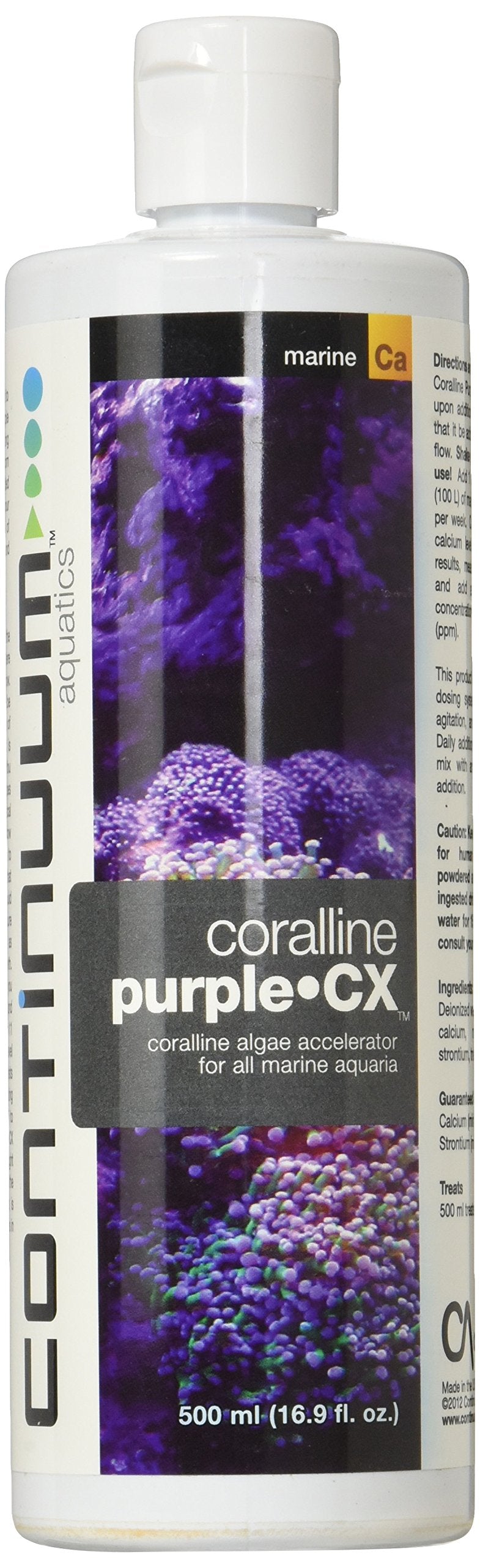 Continuum Aquatics ACO30676 Coralline Purple for Aquarium, 16.9-Ounce (QPCX500), 500-ml