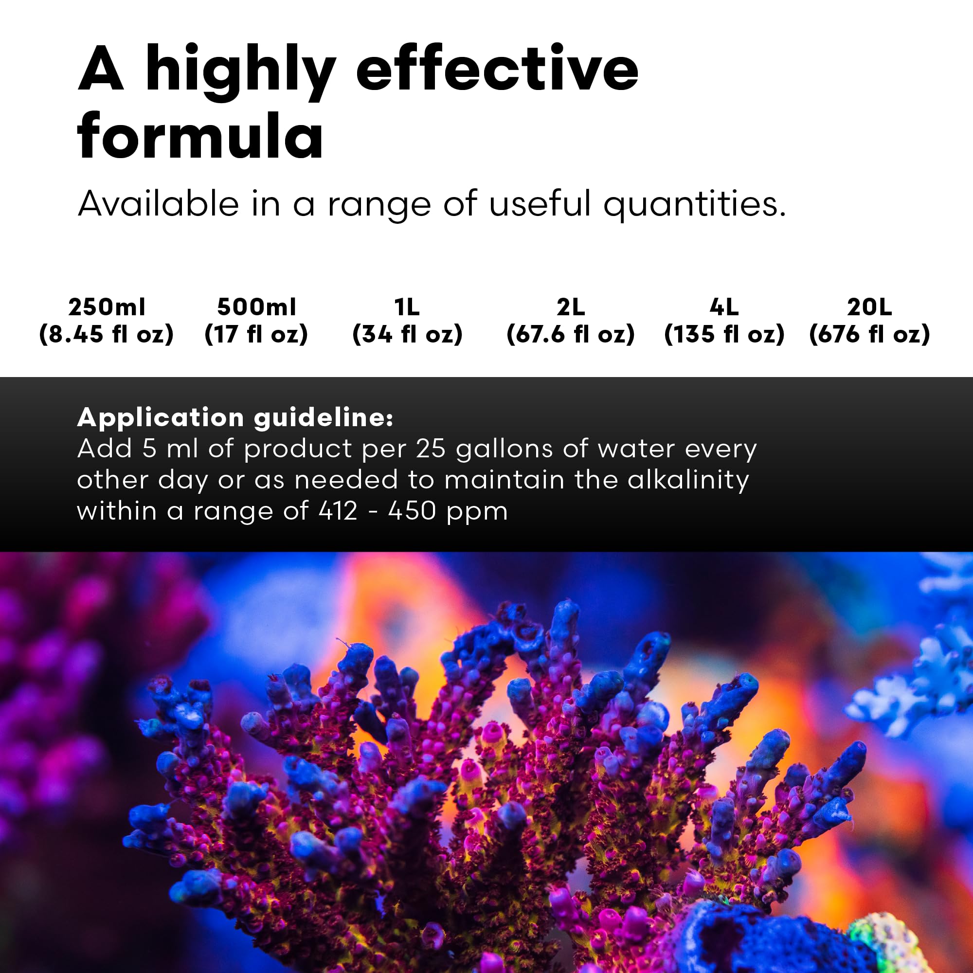 Brightwell Aquatics Reef Code A - Balanced Calcium and Alkalinity System for Marine Fish & Reef Aquariums